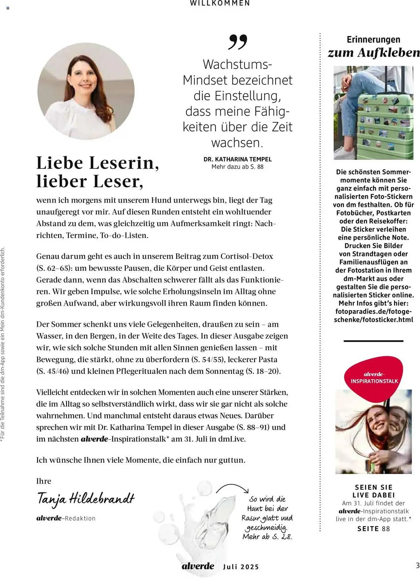 dm drogerie Prospekt von 1. Juli bis 31. Juli 2025 - Prospekt seite 3