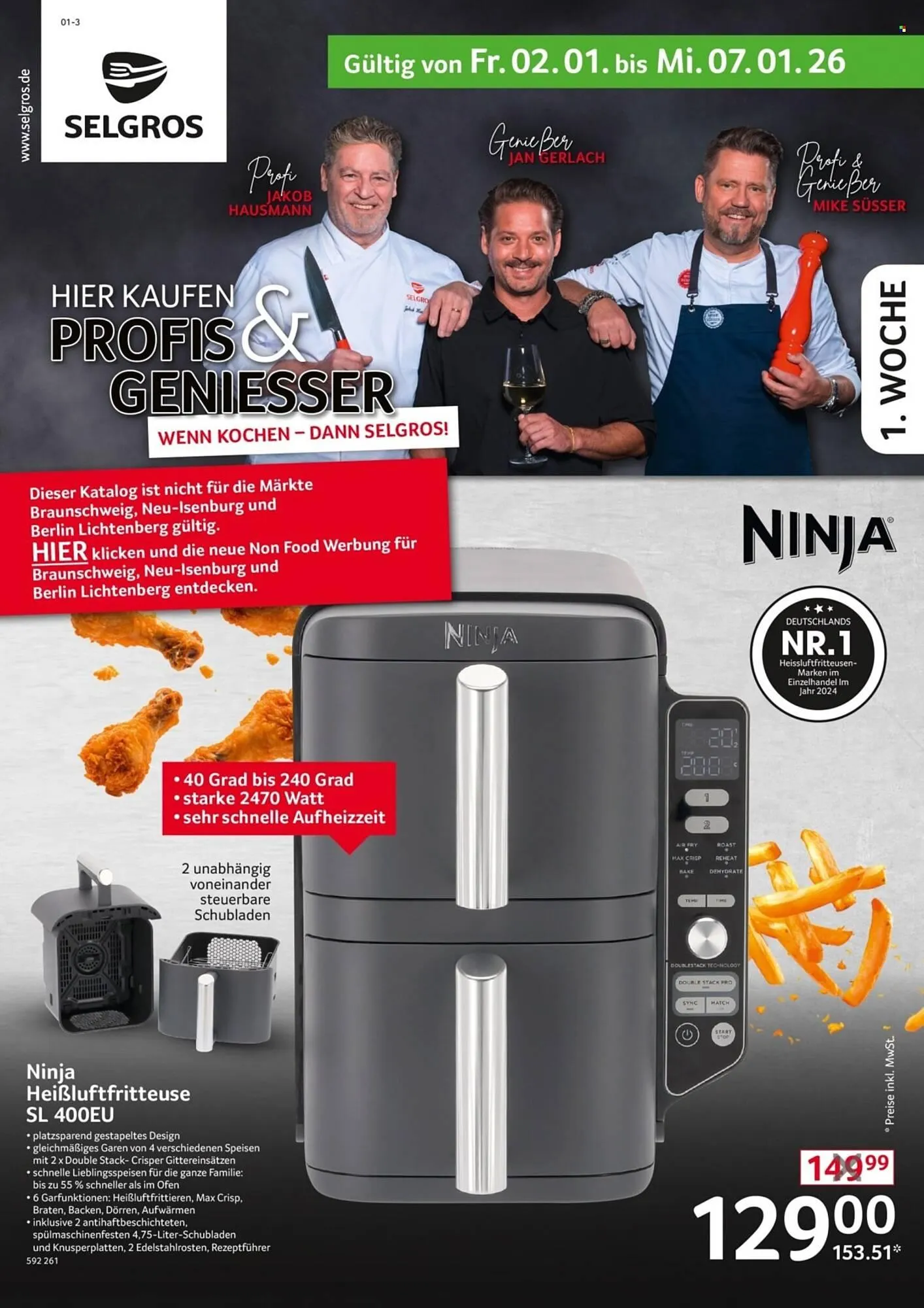 Selgros Prospekt von 2. Januar bis 7. Januar 2026 - Prospekt seite 1