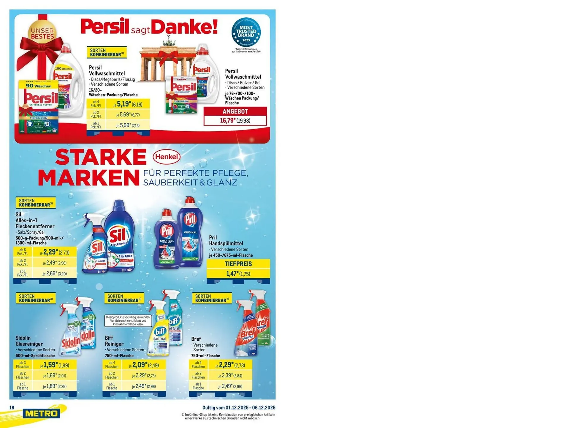 METRO Prospekt von 1. Dezember bis 6. Dezember 2025 - Prospekt seite 18