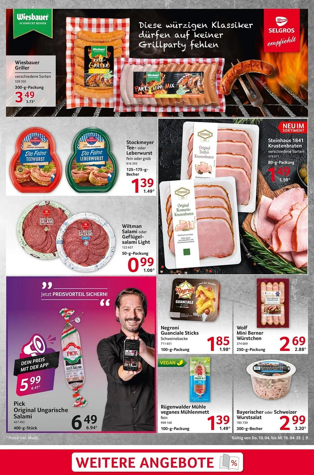 Selgros Prospekt von 10. April bis 17. April 2025 - Prospekt seite 9