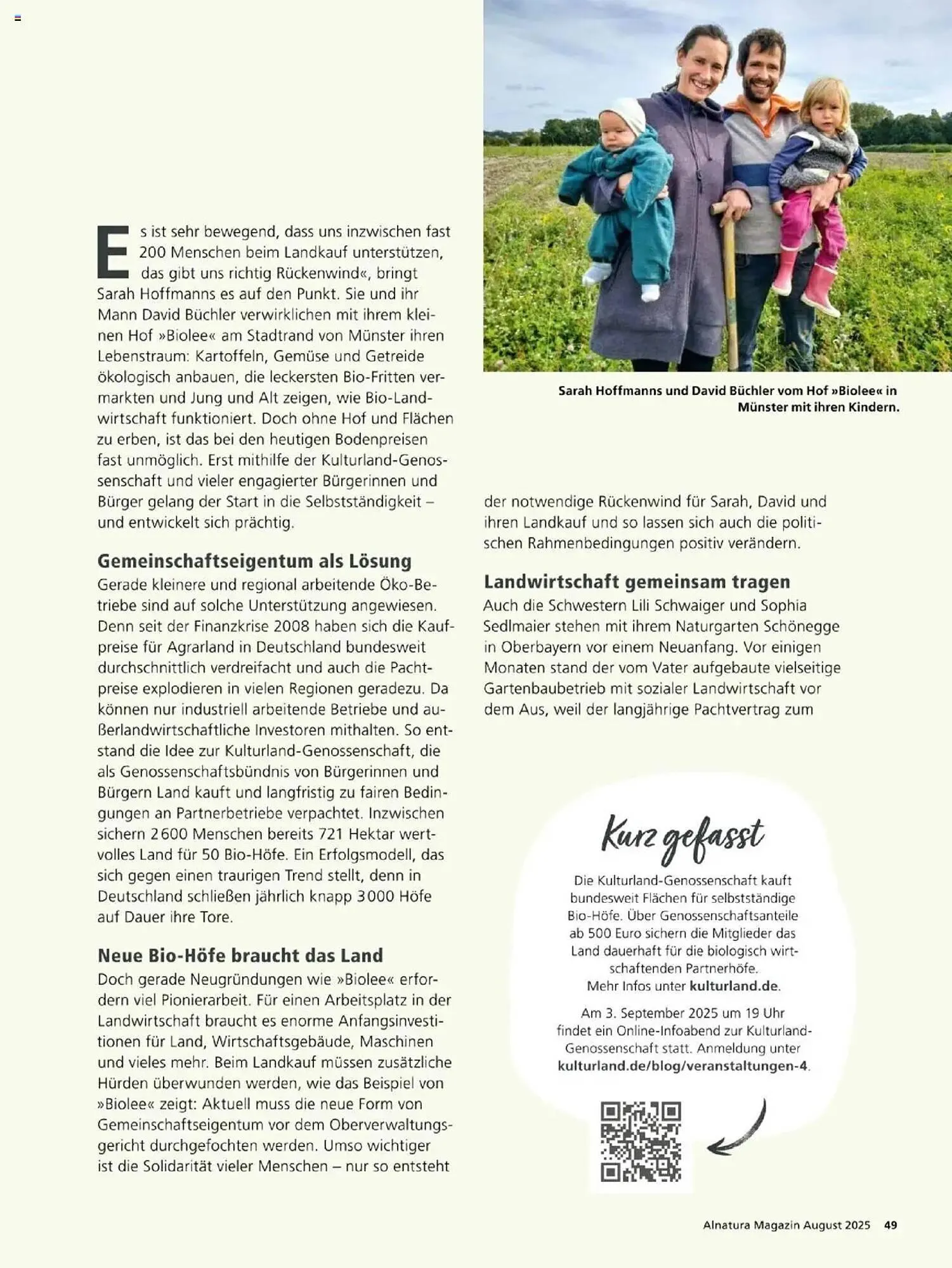 Alnatura Prospekt von 1. August bis 31. August 2025 - Prospekt seite 49