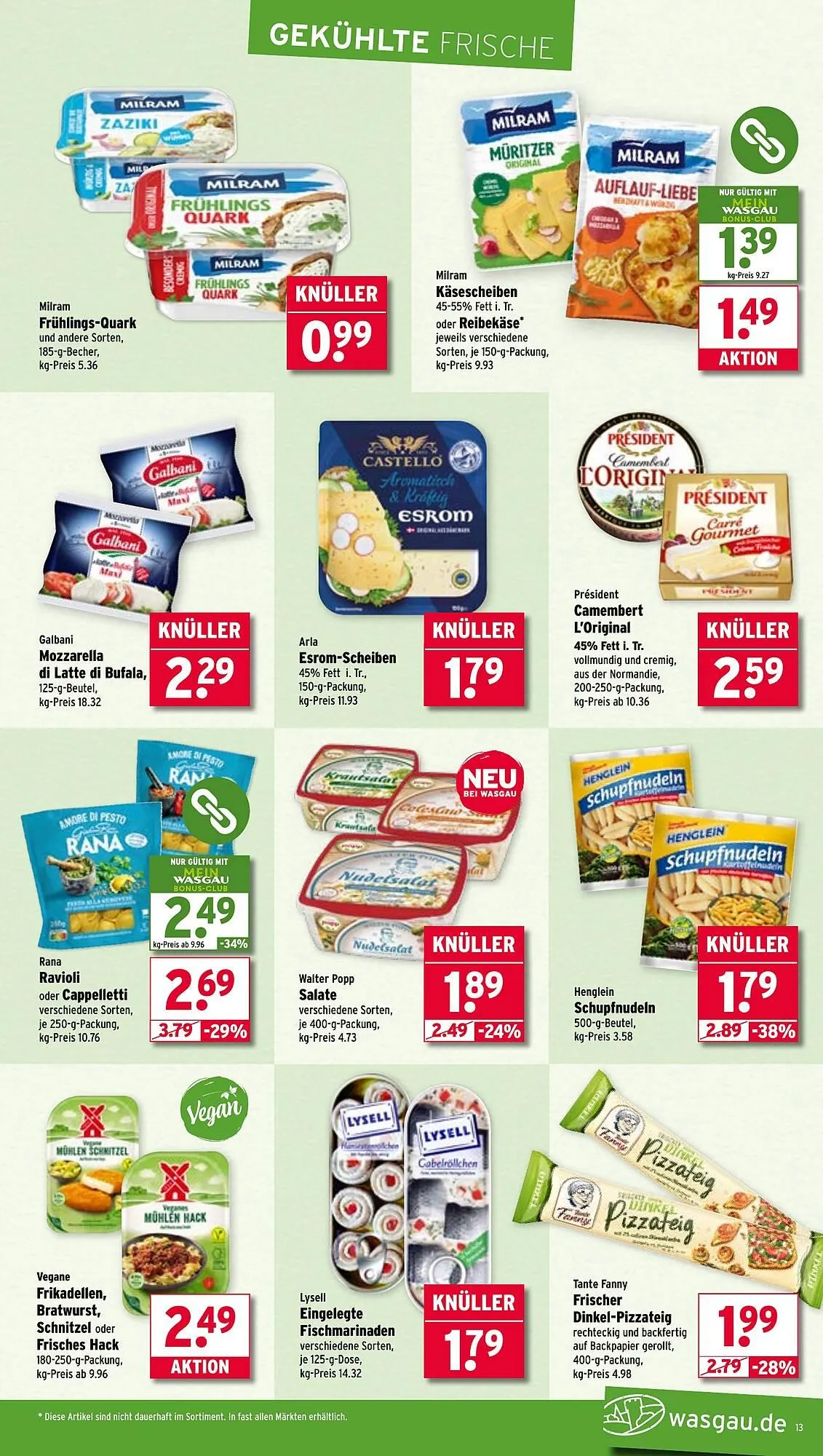 Wasgau Prospekt von 30. Juni bis 5. Juli 2025 - Prospekt seite 13