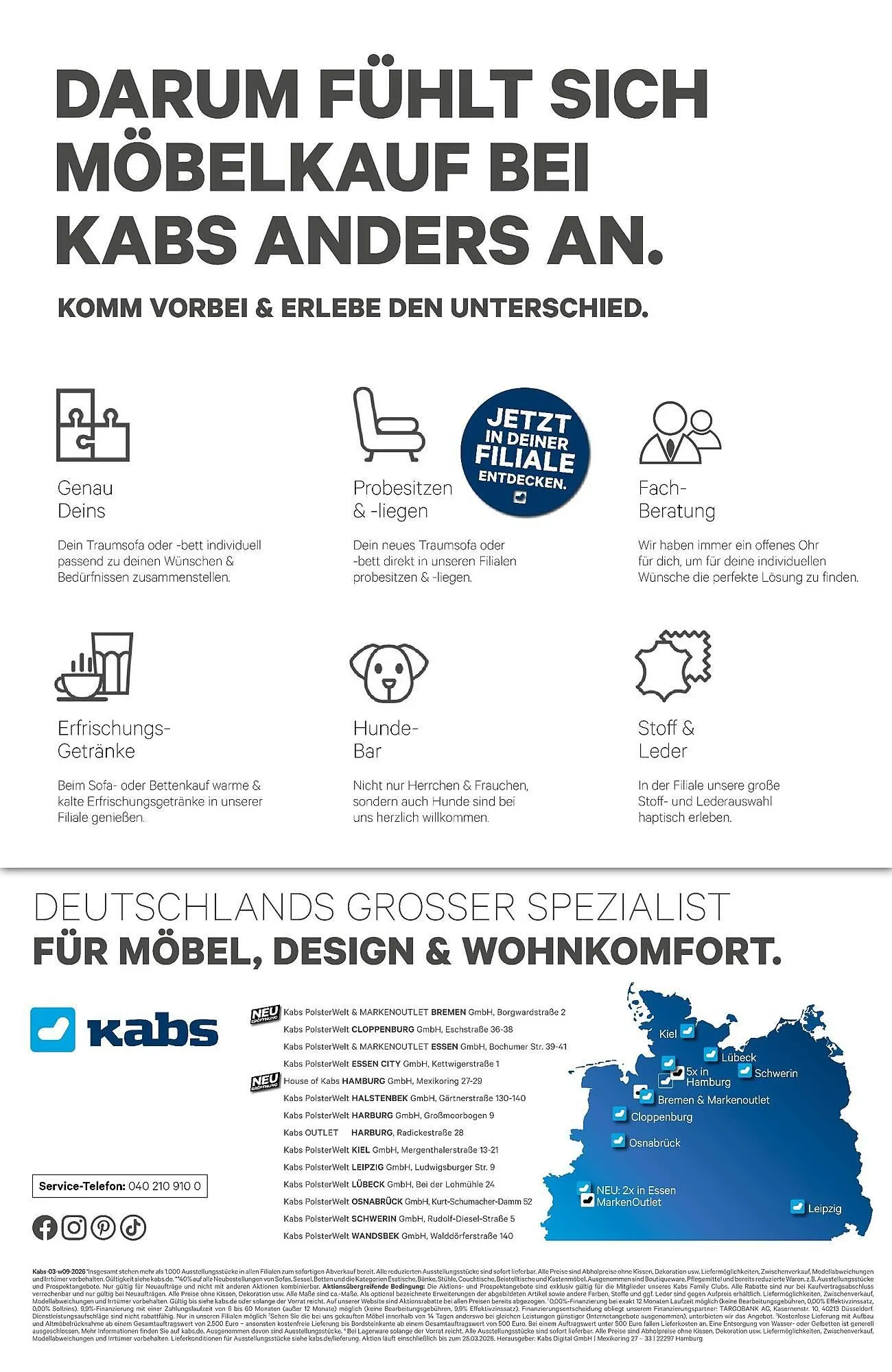 Kabs Polsterwelt Prospekt von 27. Februar bis 25. März 2026 - Prospekt seite 60