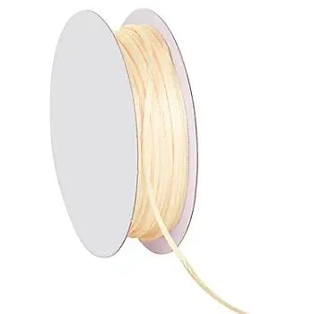 Satinkordel, creme, 2 mm, 20 m