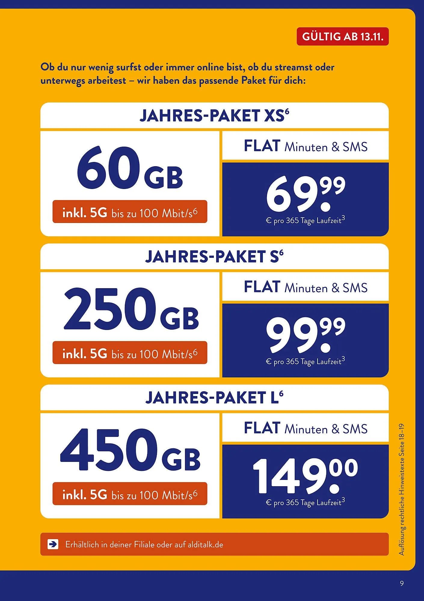 Aldi Süd Prospekt von 7. November bis 10. November 2025 - Prospekt seite 9