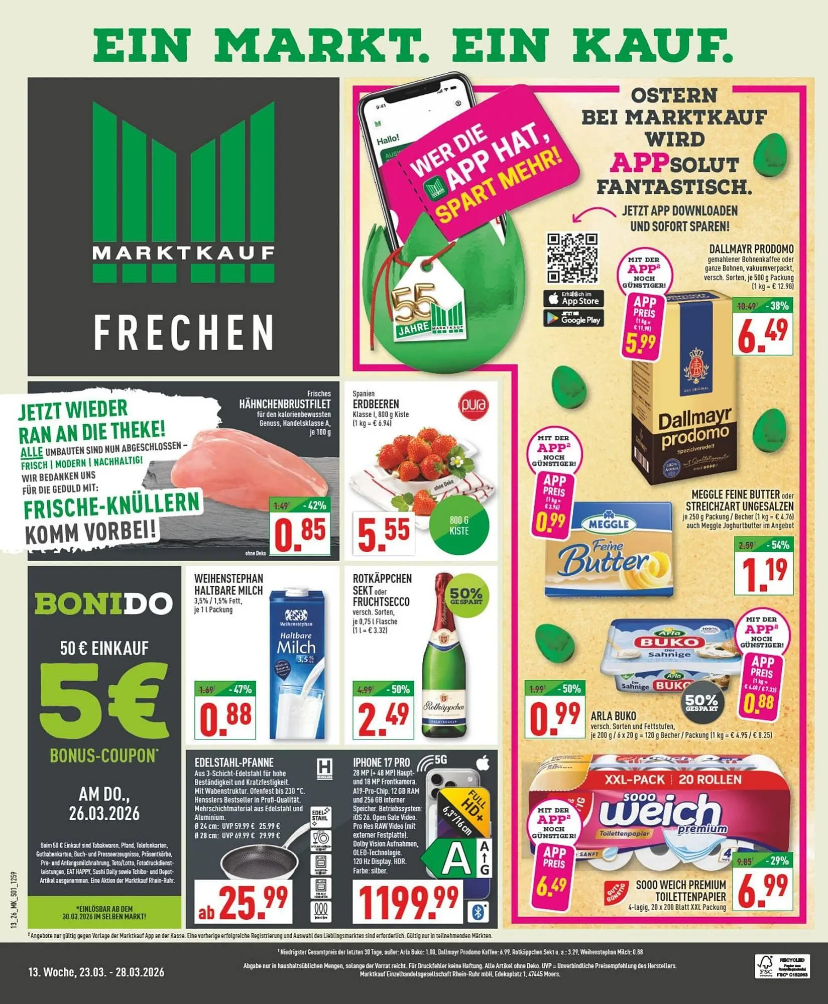 Marktkauf Prospekt von 23. März bis 28. März 2026 - Prospekt seite 1