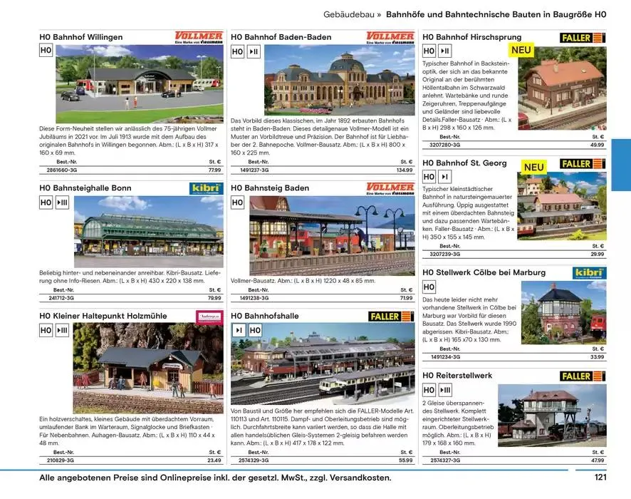 Modellbahn Katalog von 29. Oktober bis 31. Dezember 2025 - Prospekt seite 123