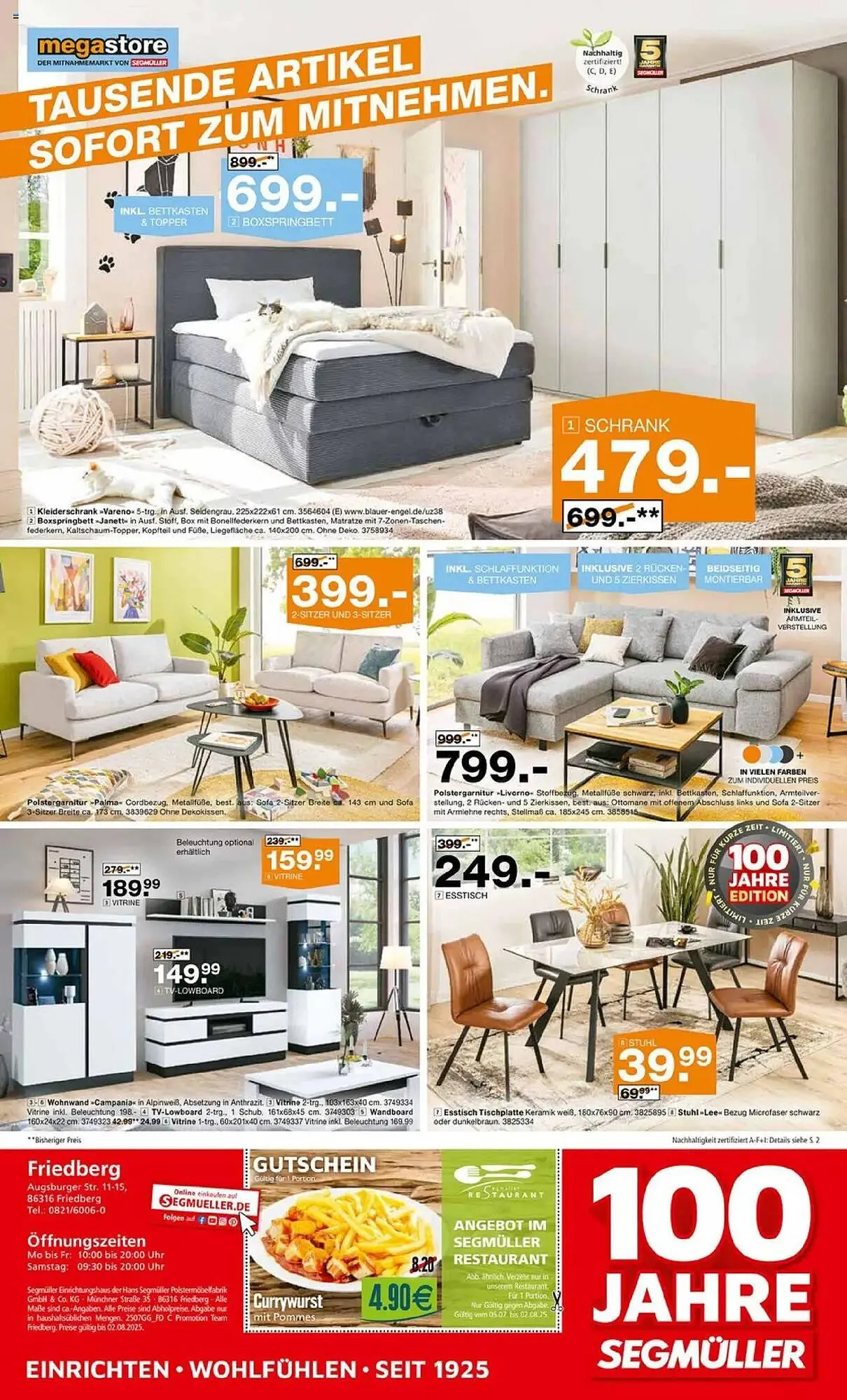 Segmüller Prospekt von 20. Juli bis 26. Juli 2025 - Prospekt seite 8