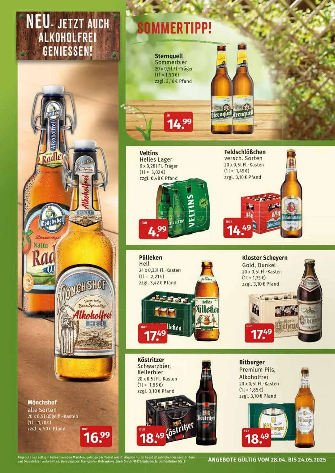 Markgrafen Prospekt von 28. April bis 25. Mai 2025 - Prospekt seite 4