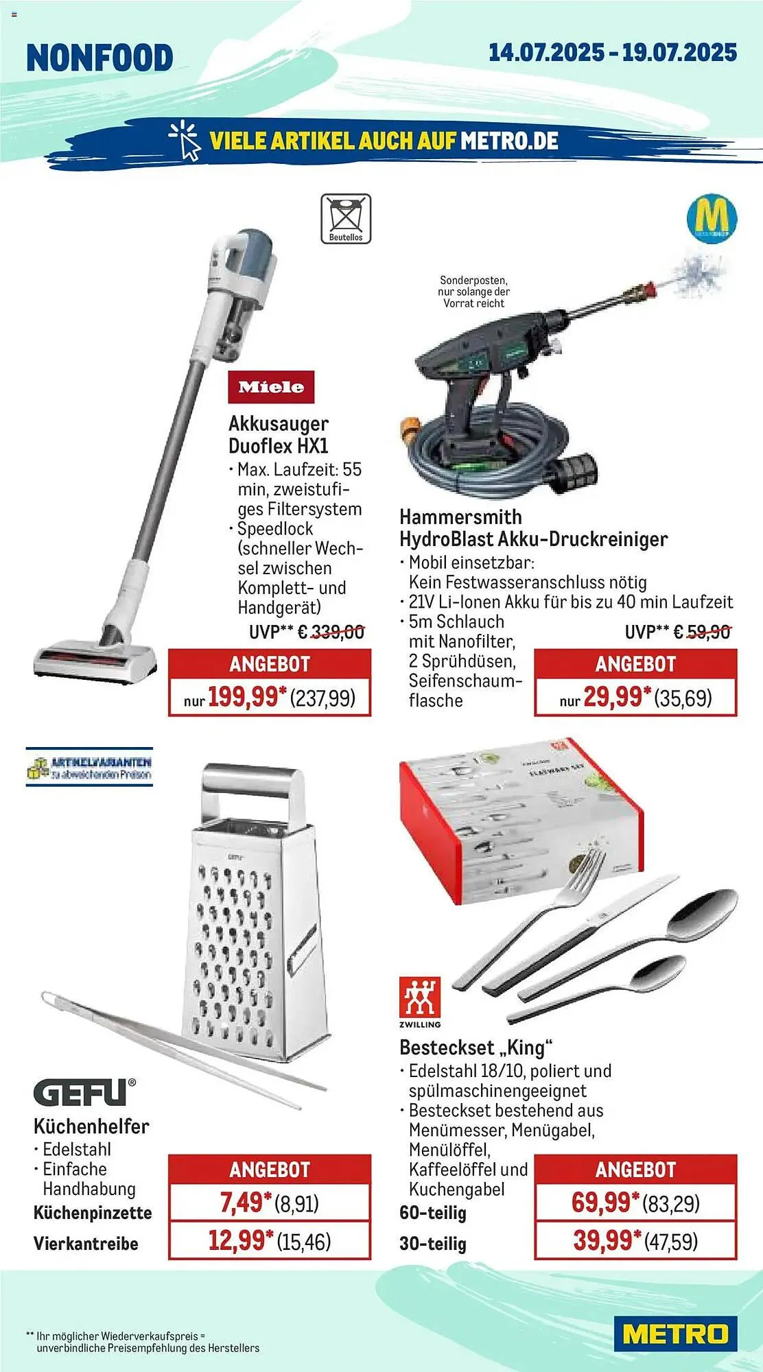 METRO Prospekt von 14. Juli bis 19. Juli 2025 - Prospekt seite 19