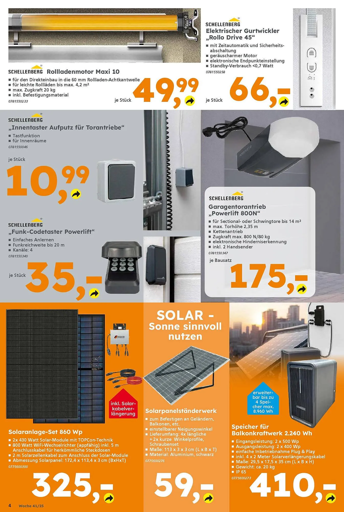 Globus Baumarkt Prospekt von 5. Oktober bis 11. Oktober 2025 - Prospekt seite 4