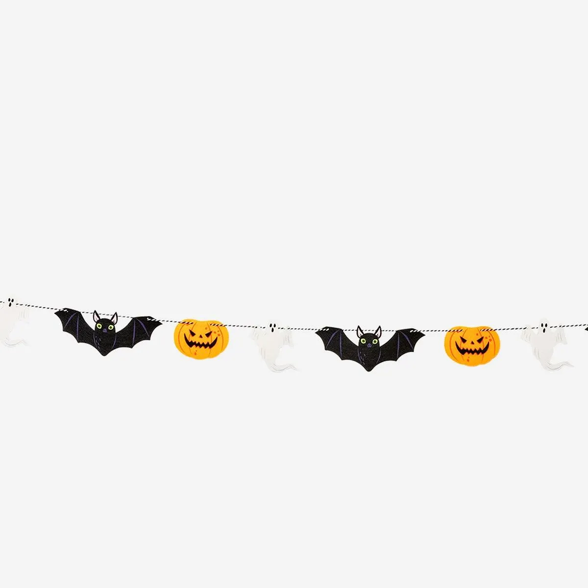 Halloween felt garland - 300 cm
