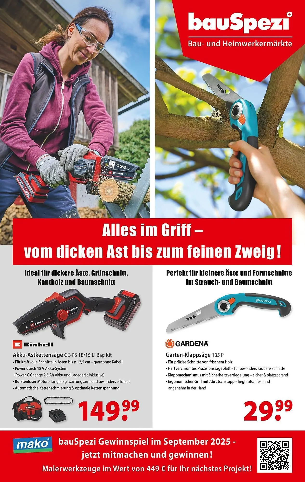 BauSpezi Prospekt von 6. September bis 27. September 2025 - Prospekt seite 1