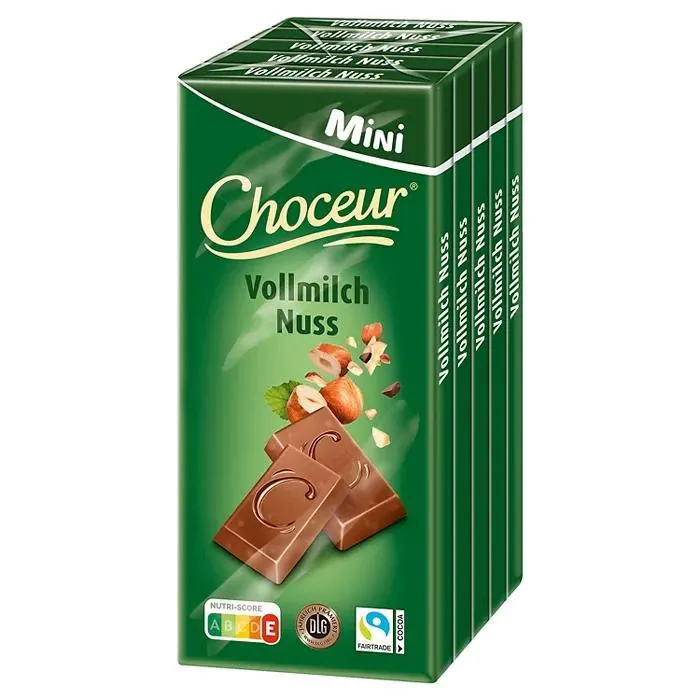 CHOCEUR Mini Tafeln 200 g, Vollmilch-Nuss