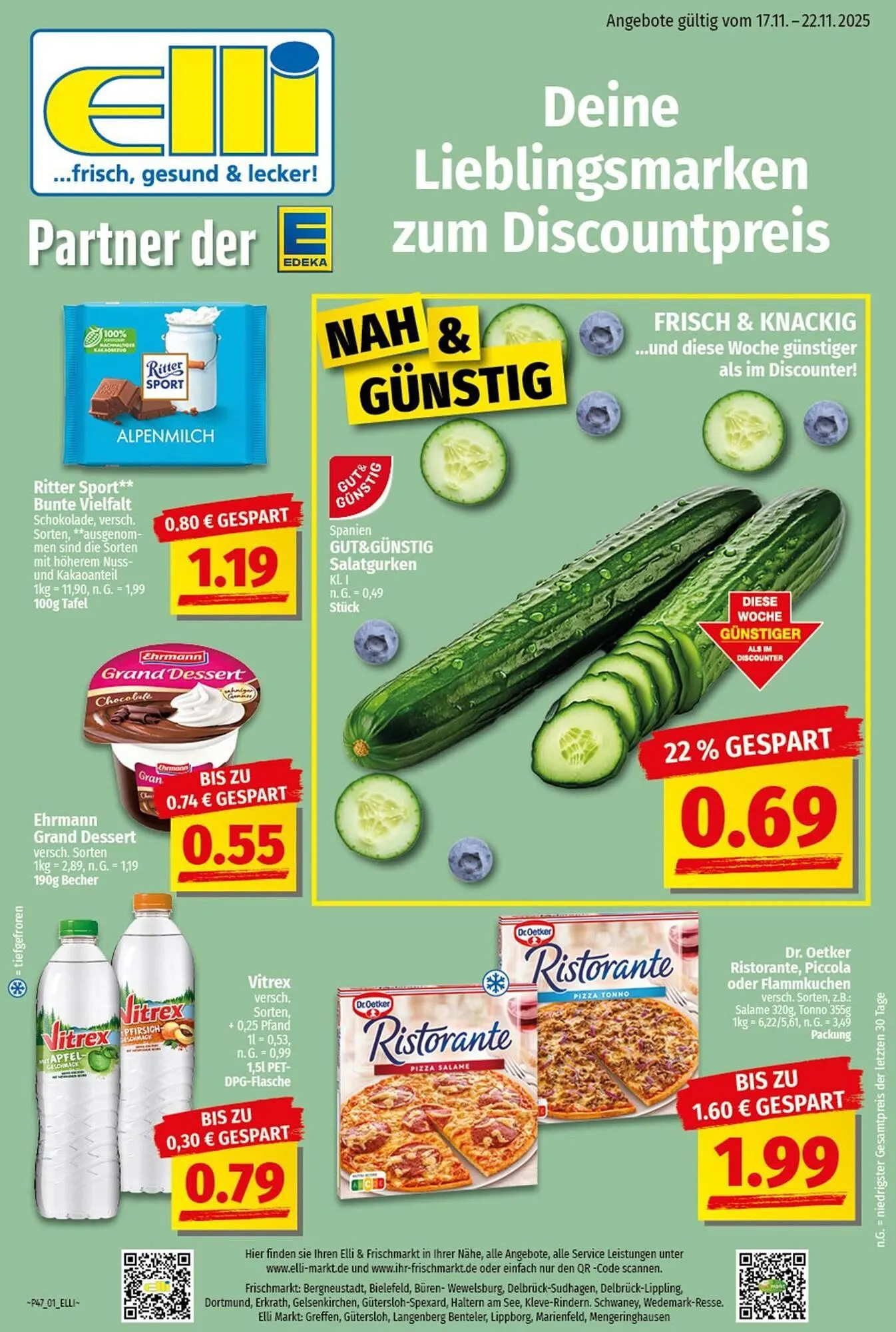 Elli Markt Prospekt von 17. November bis 22. November 2025 - Prospekt seite 1