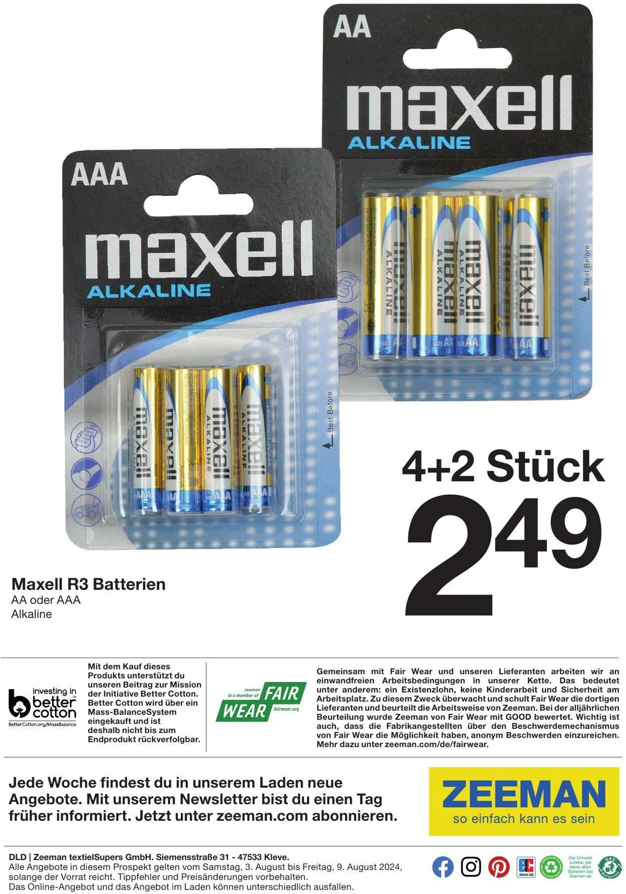 Zeeman Aktueller Prospekt von 18. September bis 2. Oktober 2025 - Prospekt seite 6