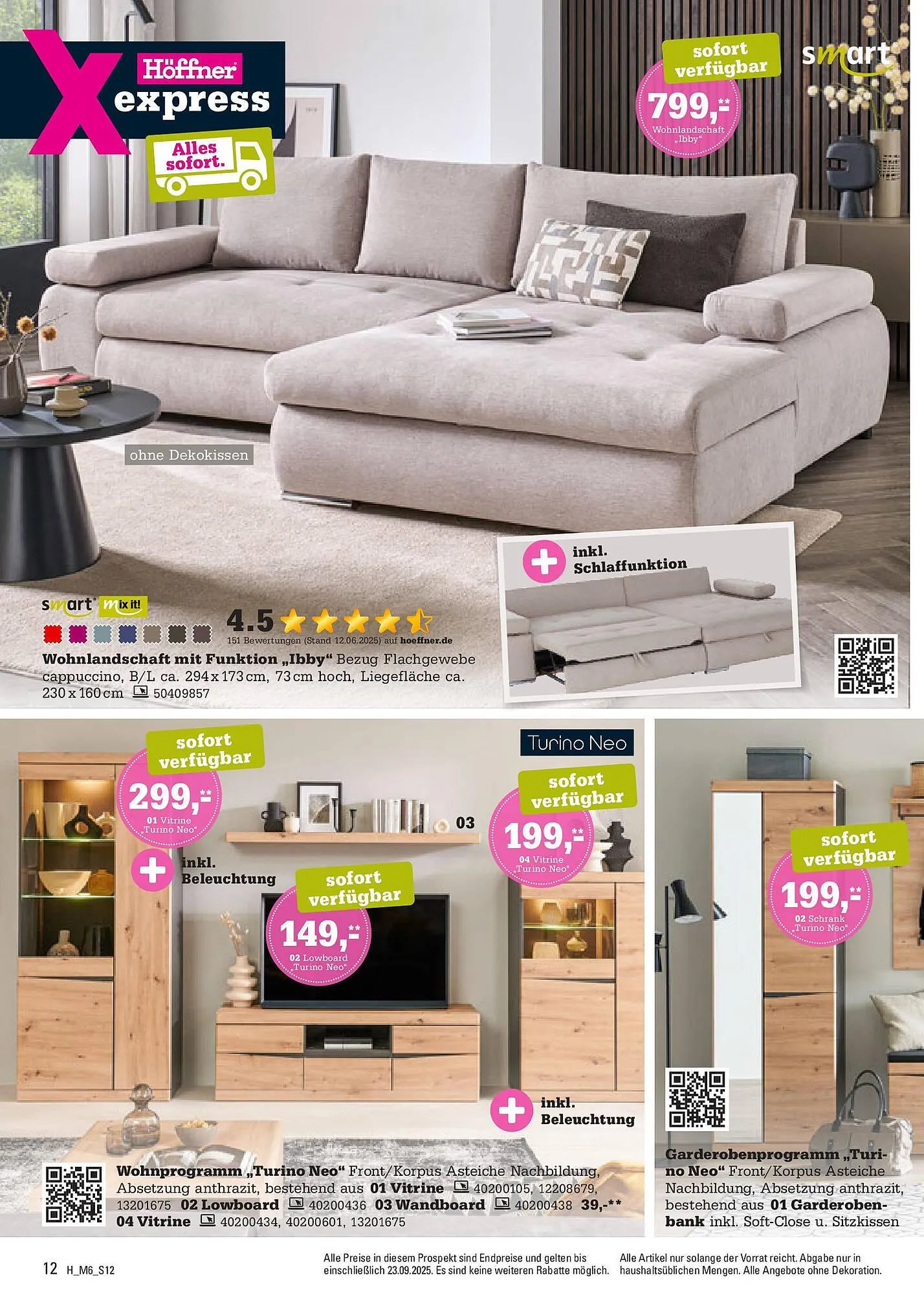 Höffner Prospekt von 9. September bis 30. September 2025 - Prospekt seite 12