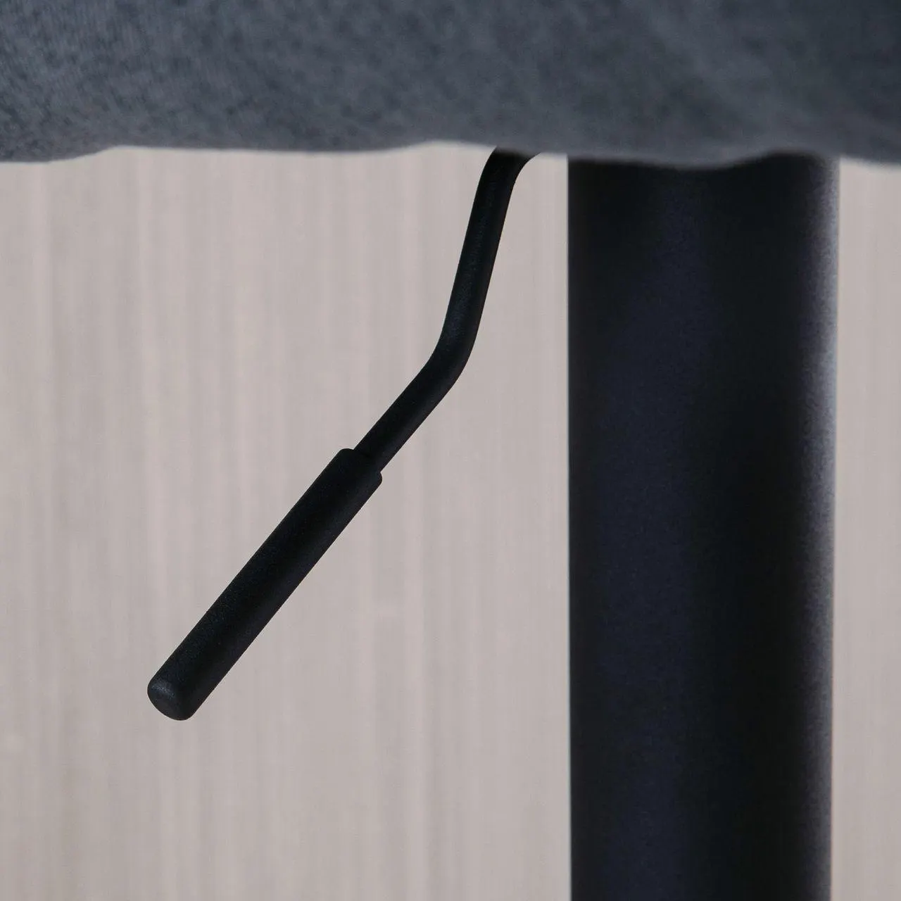 Barhocker 92-112cm Höhenverstellbarer Barstuhl mit Leinenoptik Dunkelgrau