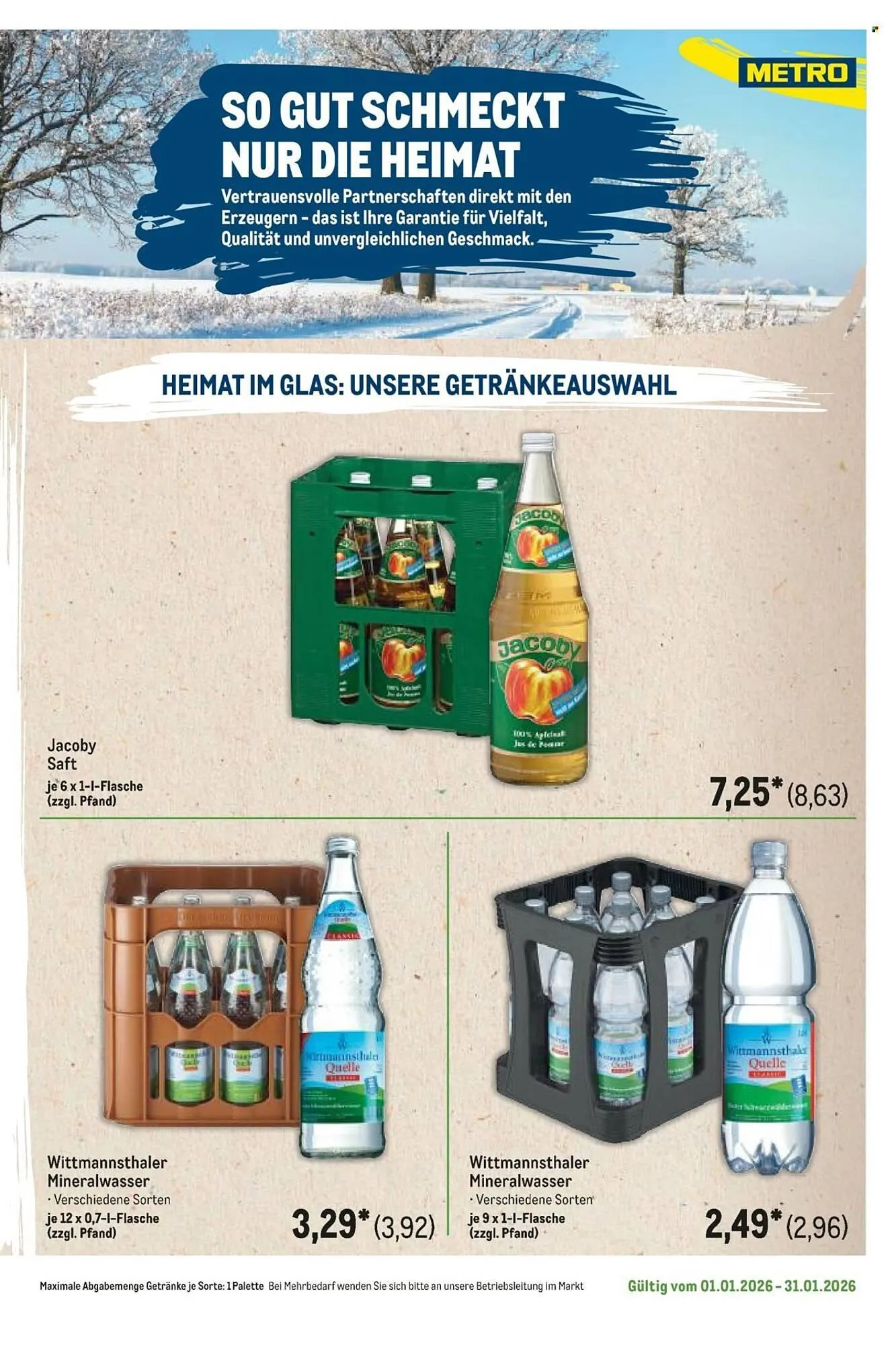 METRO Prospekt von 1. Januar bis 31. Januar 2026 - Prospekt seite 115
