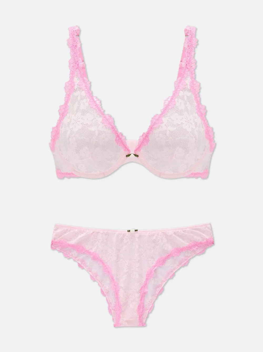 Spitzen-Unterwäscheset mit Bügel-BH