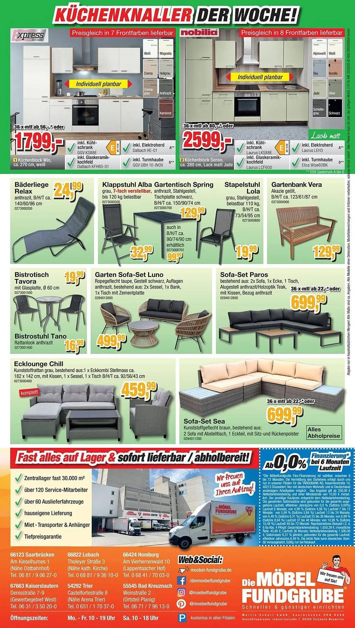 Möbelfundgrube Prospekt von 5. Juni bis 18. Juni 2025 - Prospekt seite 23