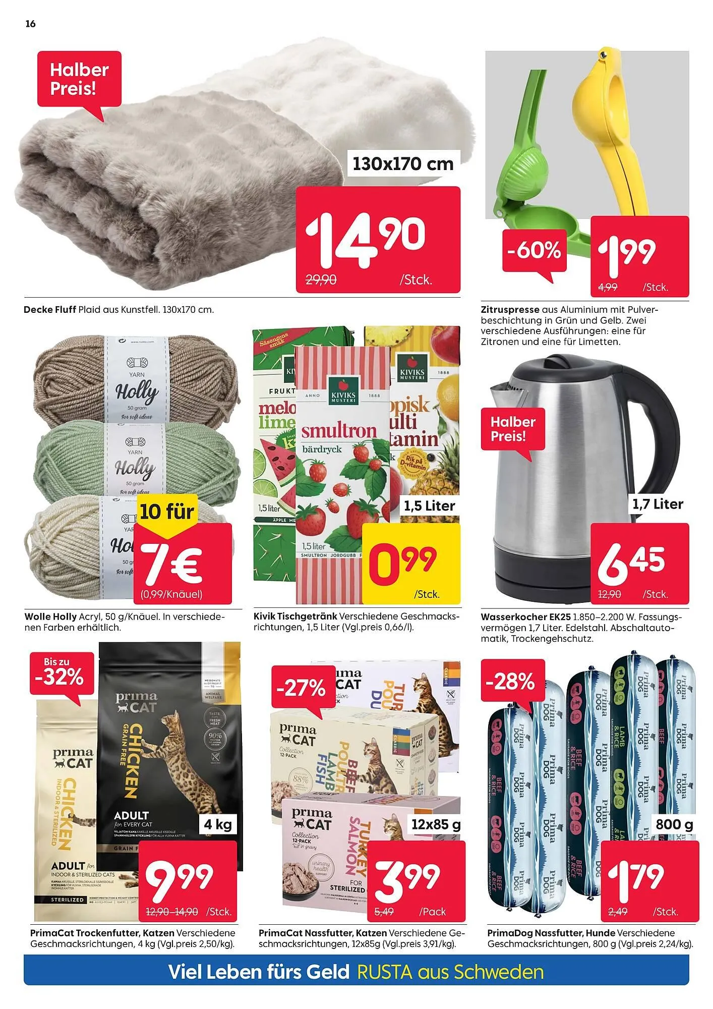 Rusta Prospekt von 30. August bis 6. September 2025 - Prospekt seite 16