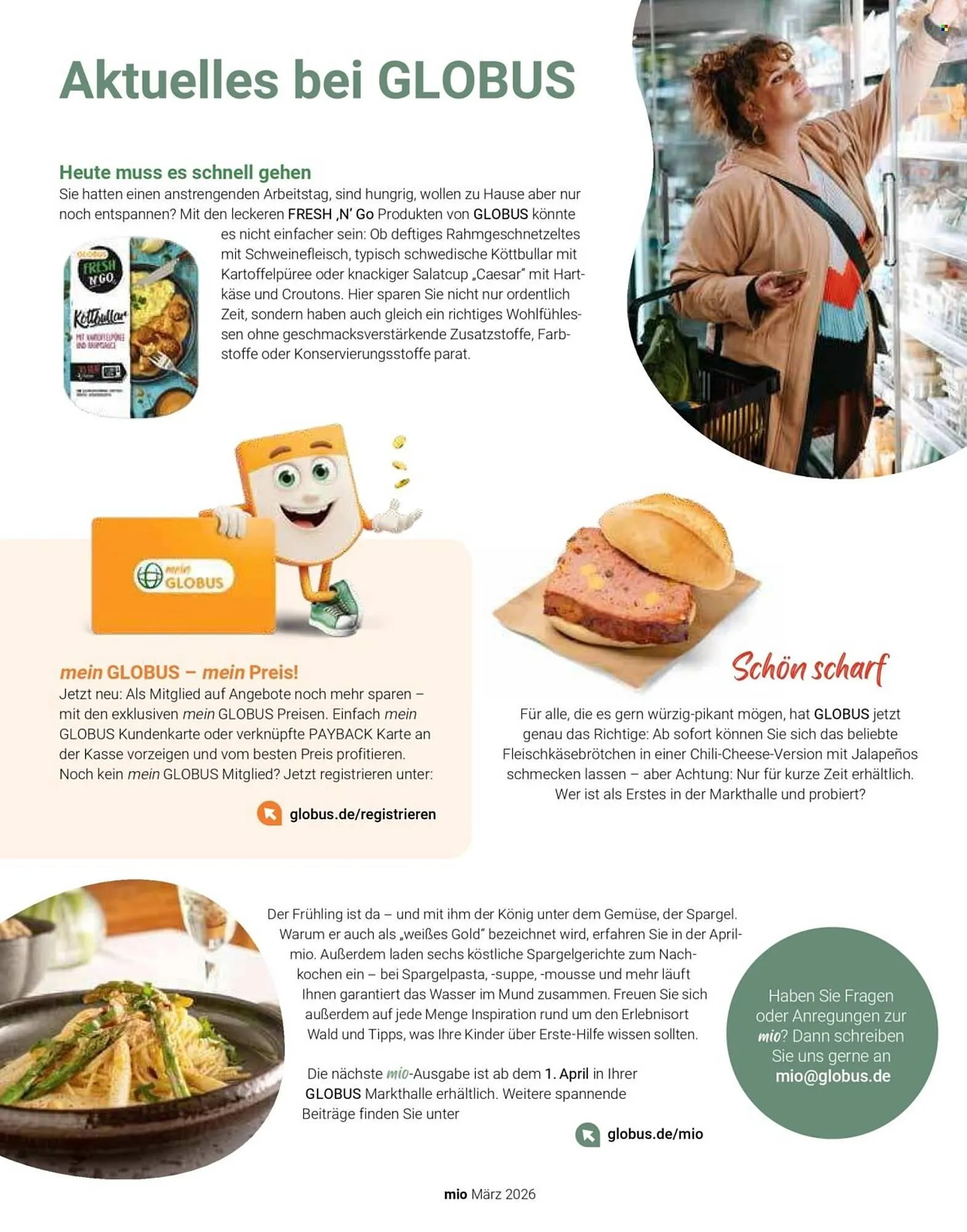 Globus Magazin von 1. März bis 31. März 2026 - Prospekt seite 34