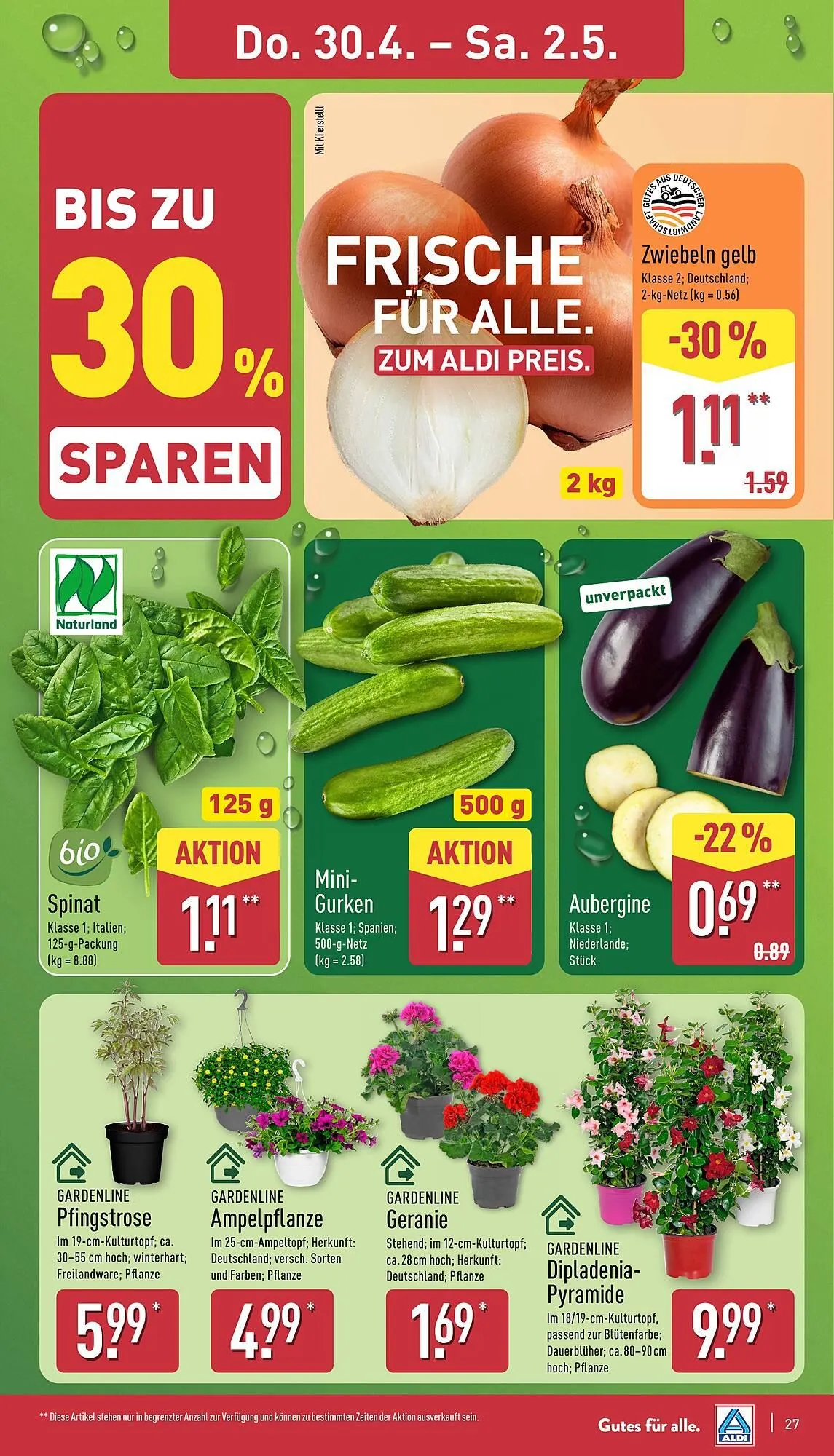 Aldi Nord Prospekt von 27. April bis 2. Mai 2026 - Prospekt seite 27