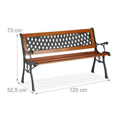 Gartenbank Holz & Gusseisen