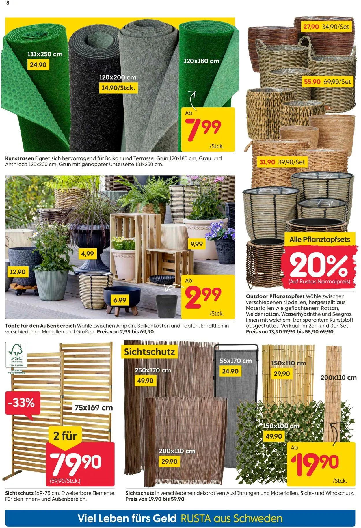 Rusta Aktueller Prospekt von 24. April bis 8. Mai 2025 - Prospekt seite 8