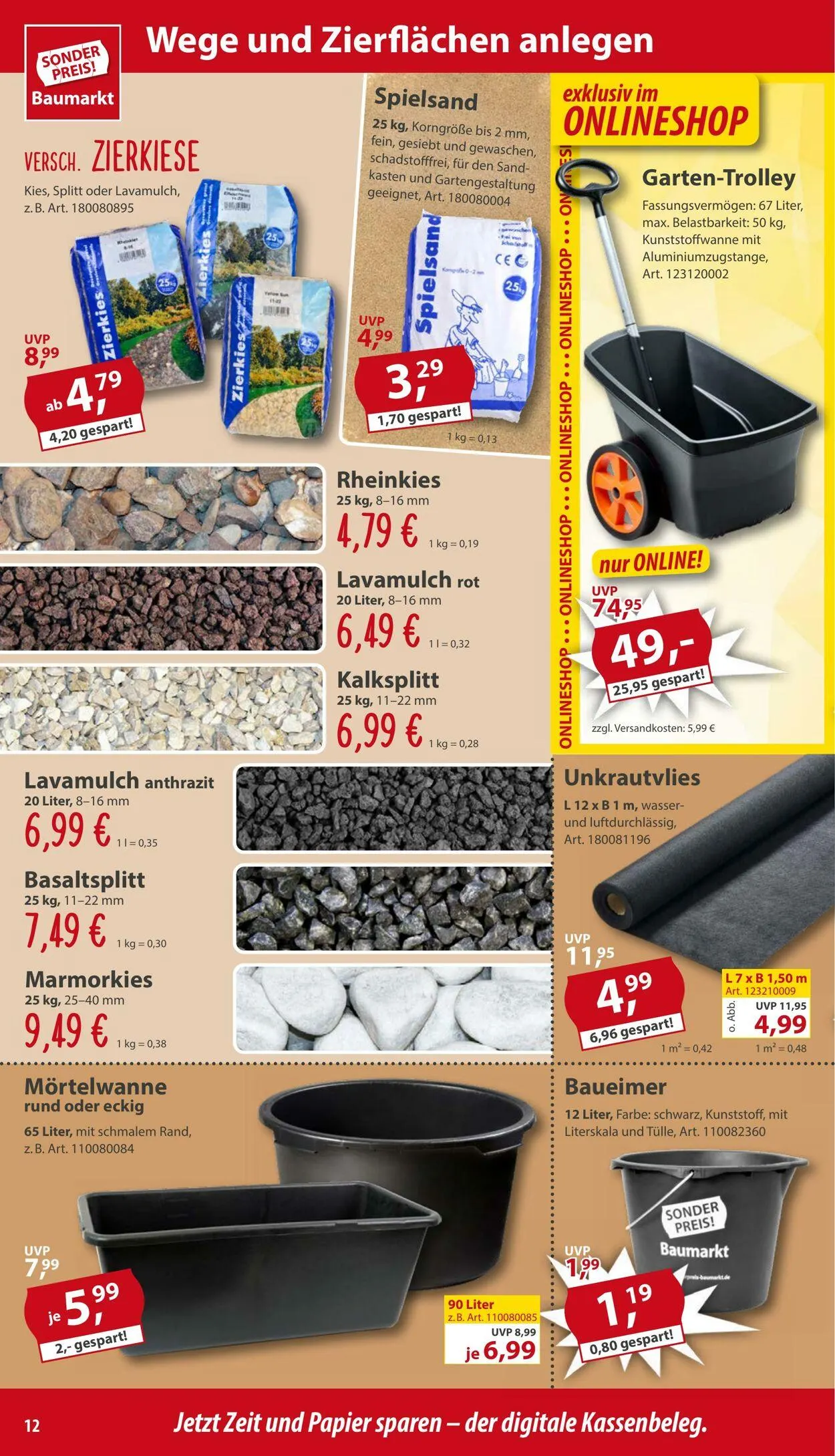 Sonderpreis Baumarkt Aktueller Prospekt von 10. März bis 17. März 2025 - Prospekt seite 12
