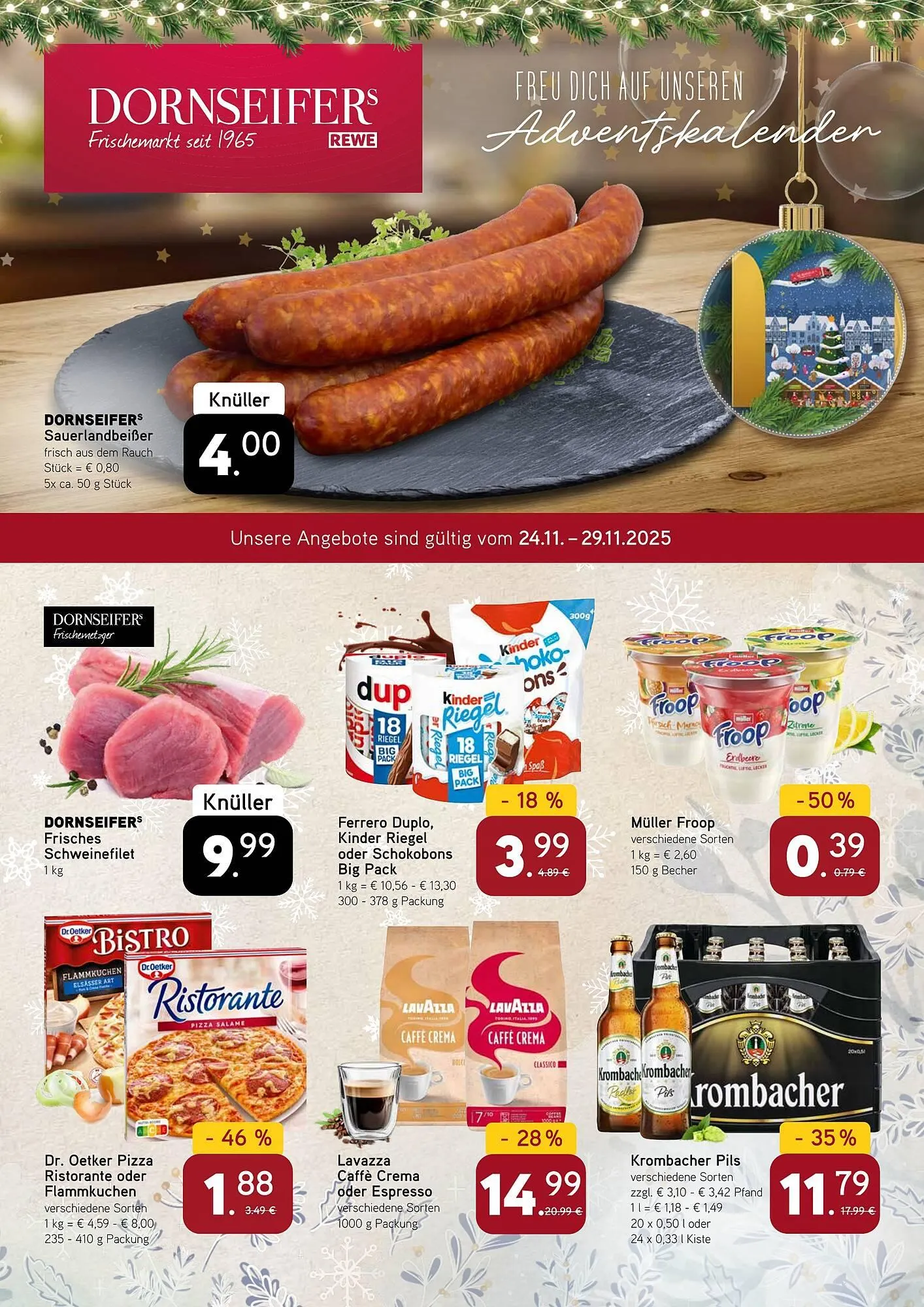 Dornseifer Prospekt von 24. November bis 29. November 2025 - Prospekt seite 1