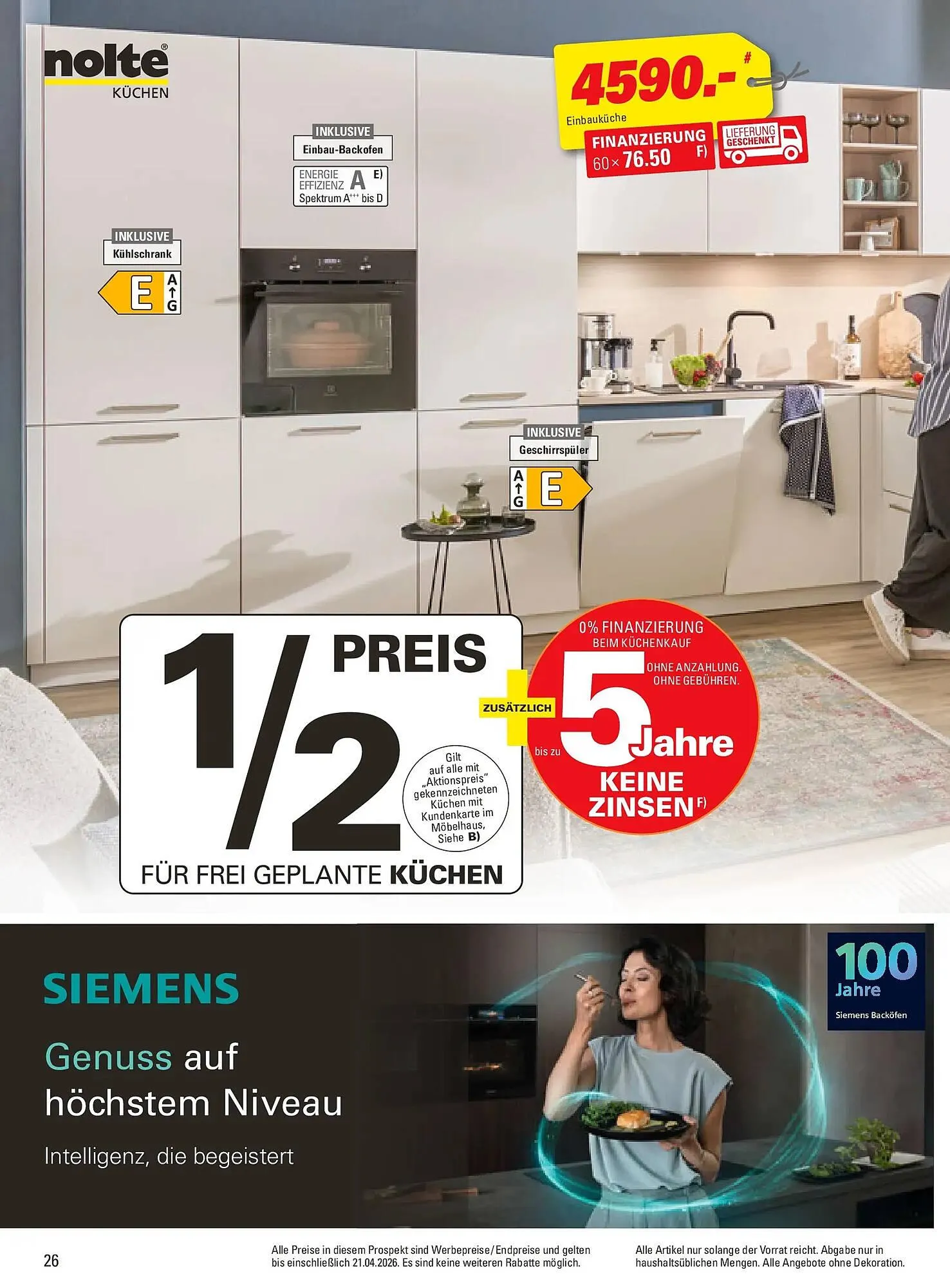 Höffner Prospekt von 31. März bis 21. April 2026 - Prospekt seite 26