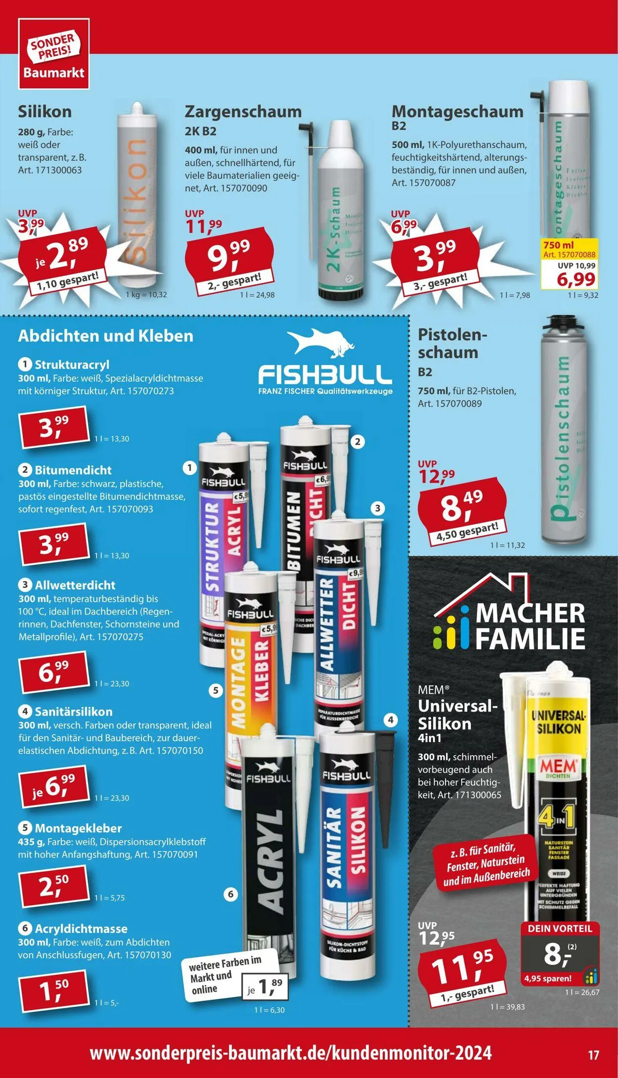 Sonderpreis Baumarkt Aktueller Prospekt von 7. Juni bis 22. Juni 2025 - Prospekt seite 17