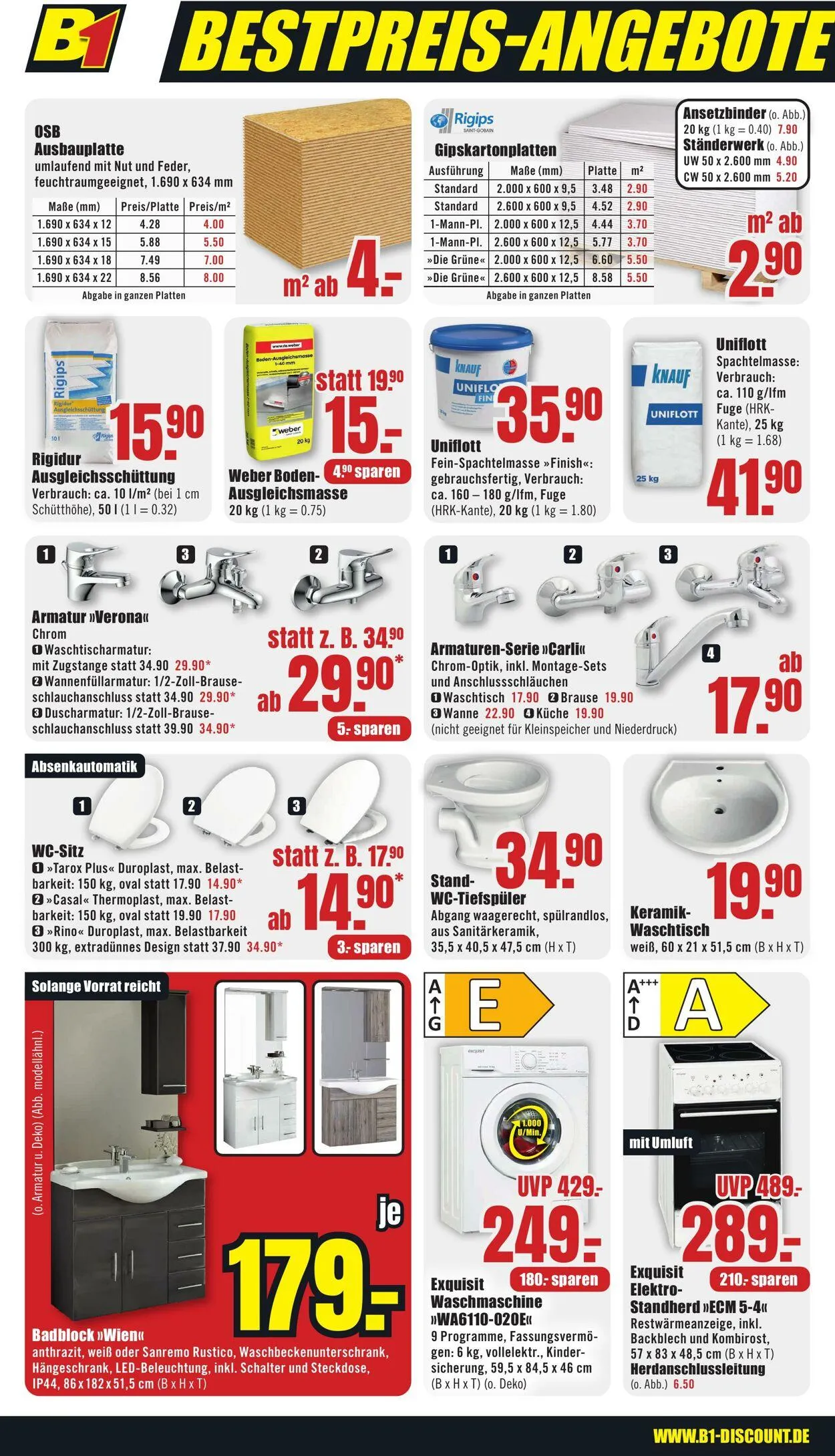 B1 Discount Baumarkt von 10. Mai bis 16. Mai 2025 - Prospekt seite 6