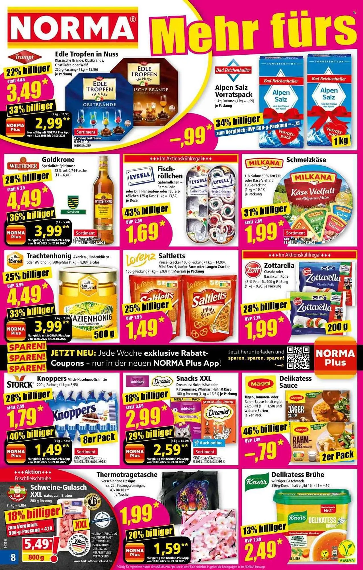 Norma Prospekt von 18. August bis 24. August 2025 - Prospekt seite 8