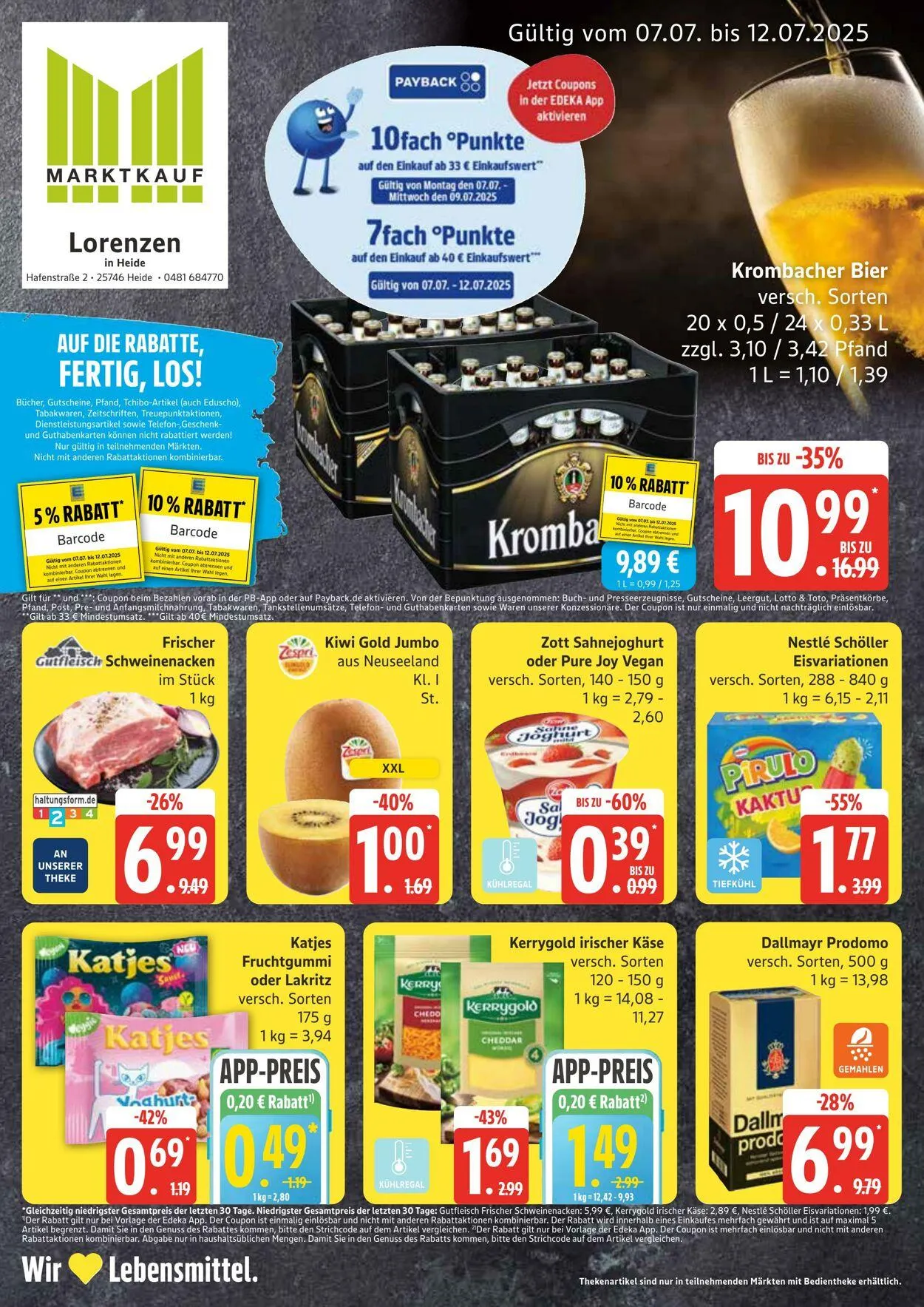 Marktkauf Aktueller Prospekt von 7. Juli bis 12. Juli 2025 - Prospekt seite 1