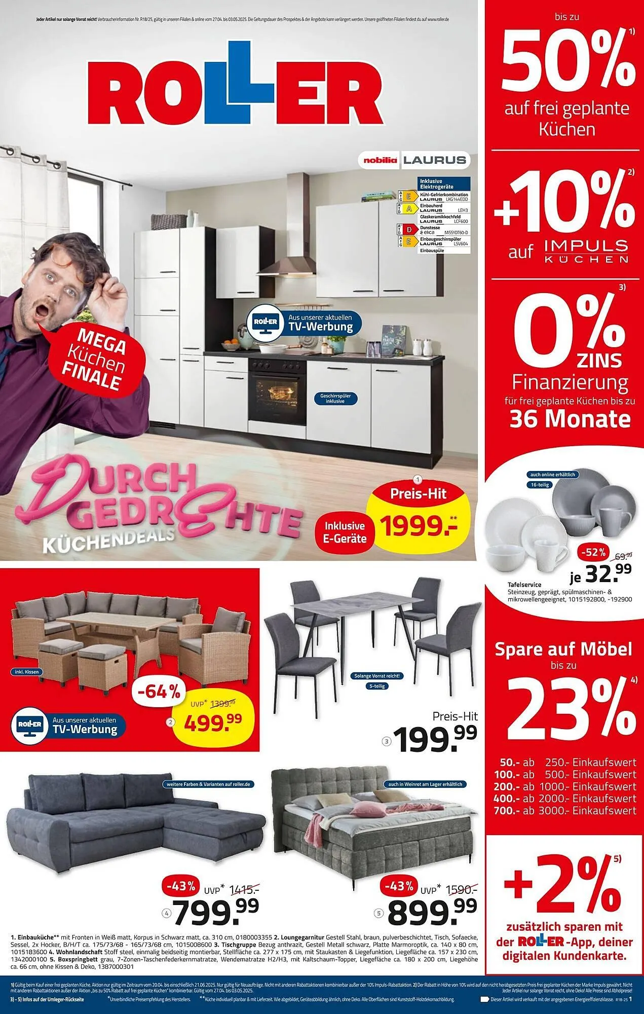 ROLLER Prospekt von 27. April bis 3. Mai 2025 - Prospekt seite 1