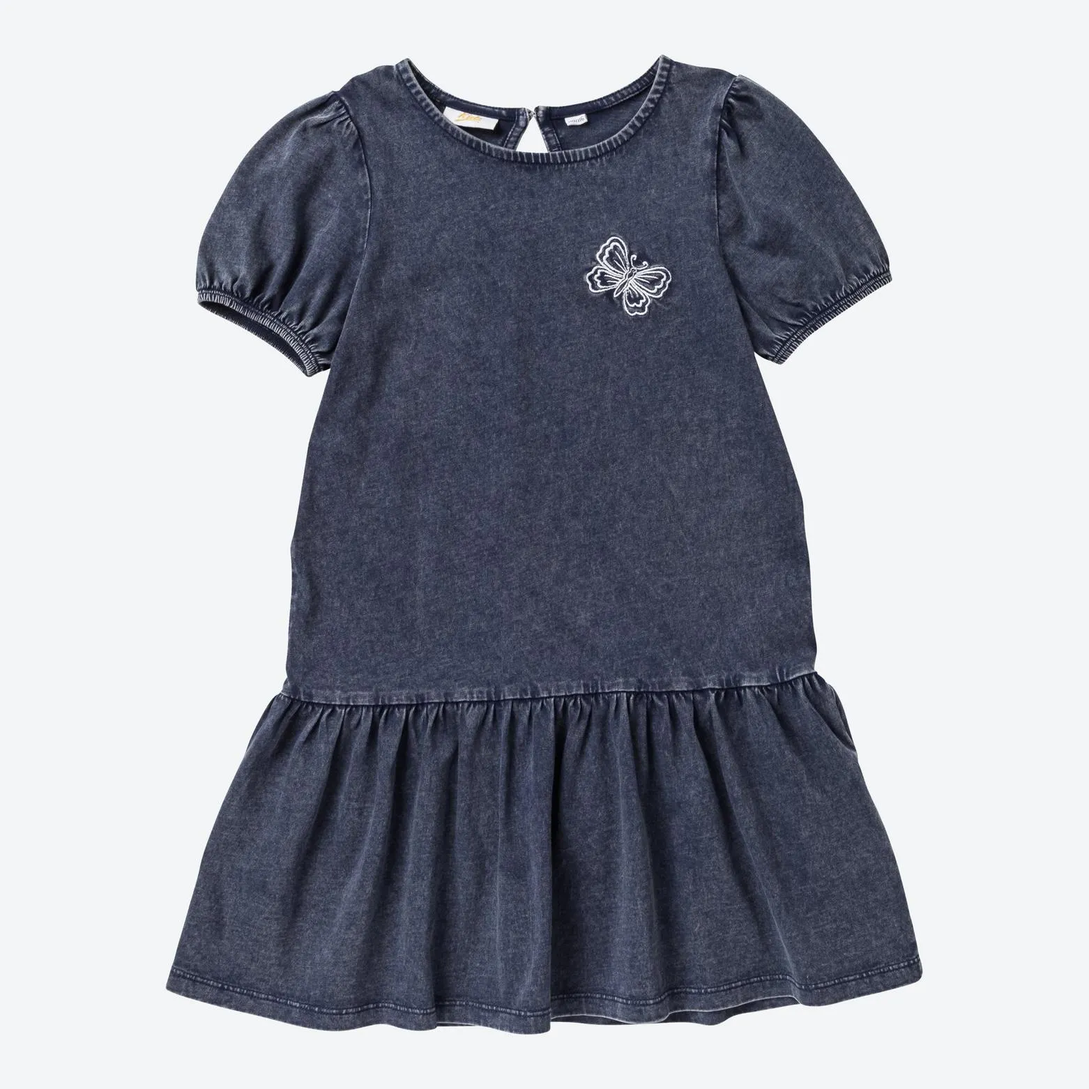 Kinder-Mädchen-Kleid mit Jeans-Optik