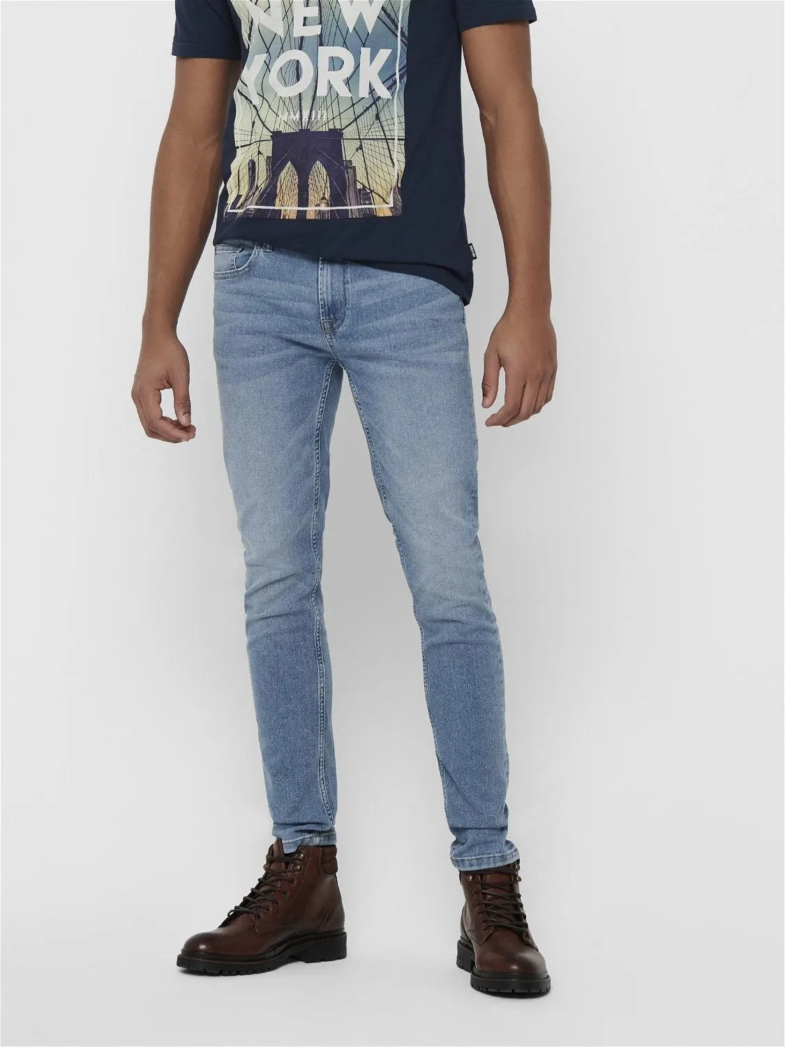 ONSWARP LIFE SKINNY L BLUE PK 5149