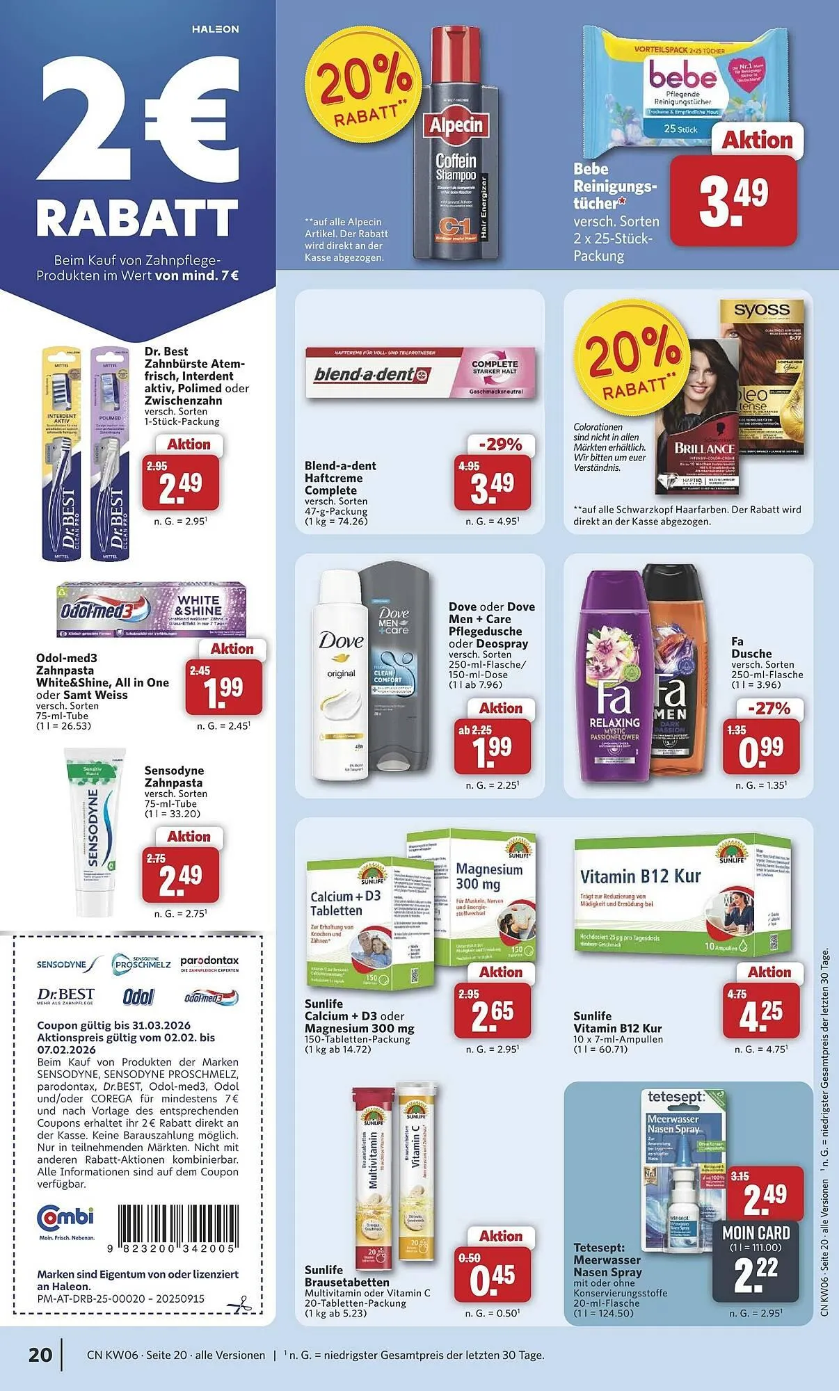 Combi Prospekt von 2. Februar bis 7. Februar 2026 - Prospekt seite 22