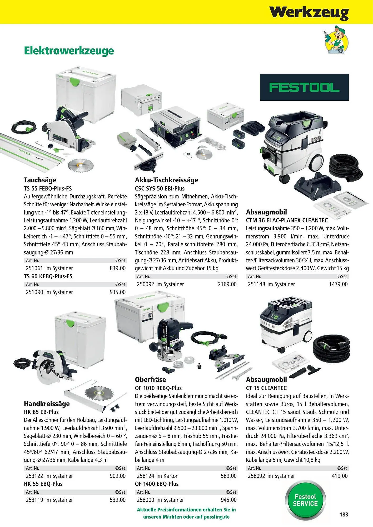 Holz Possling Prospekt von 31. März bis 30. Juni 2025 - Prospekt seite 183
