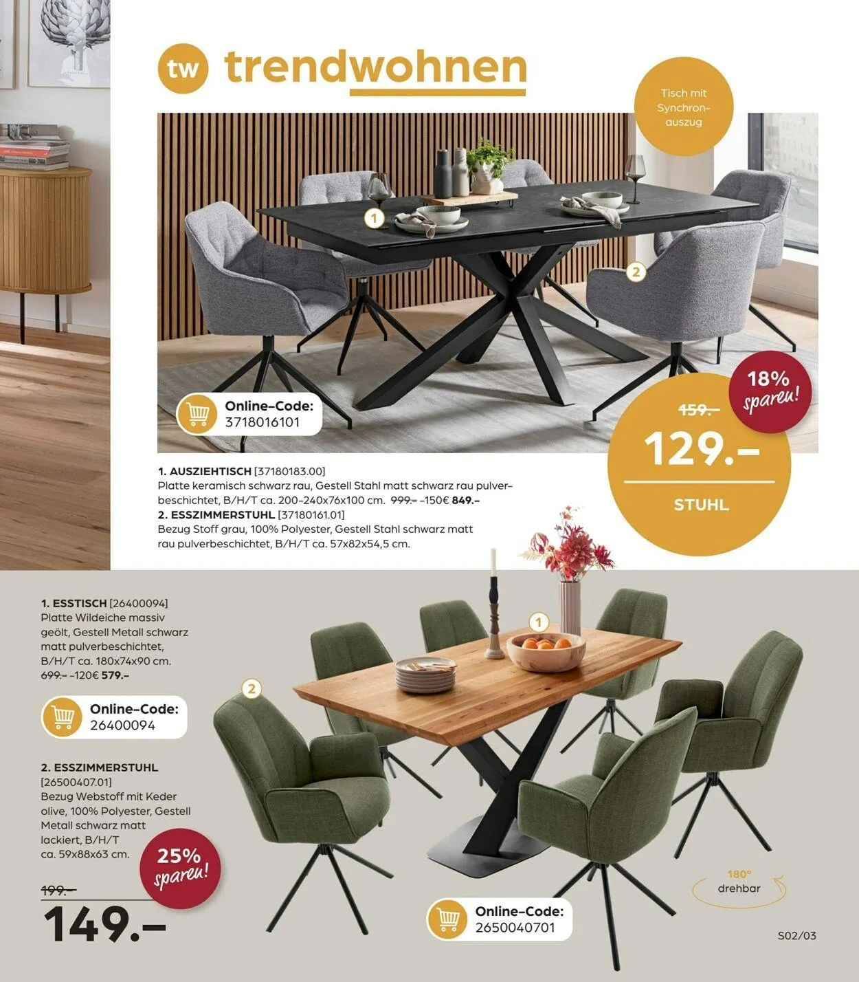 SB Möbel Boss Aktueller Prospekt von 9. April bis 23. April 2025 - Prospekt seite 3