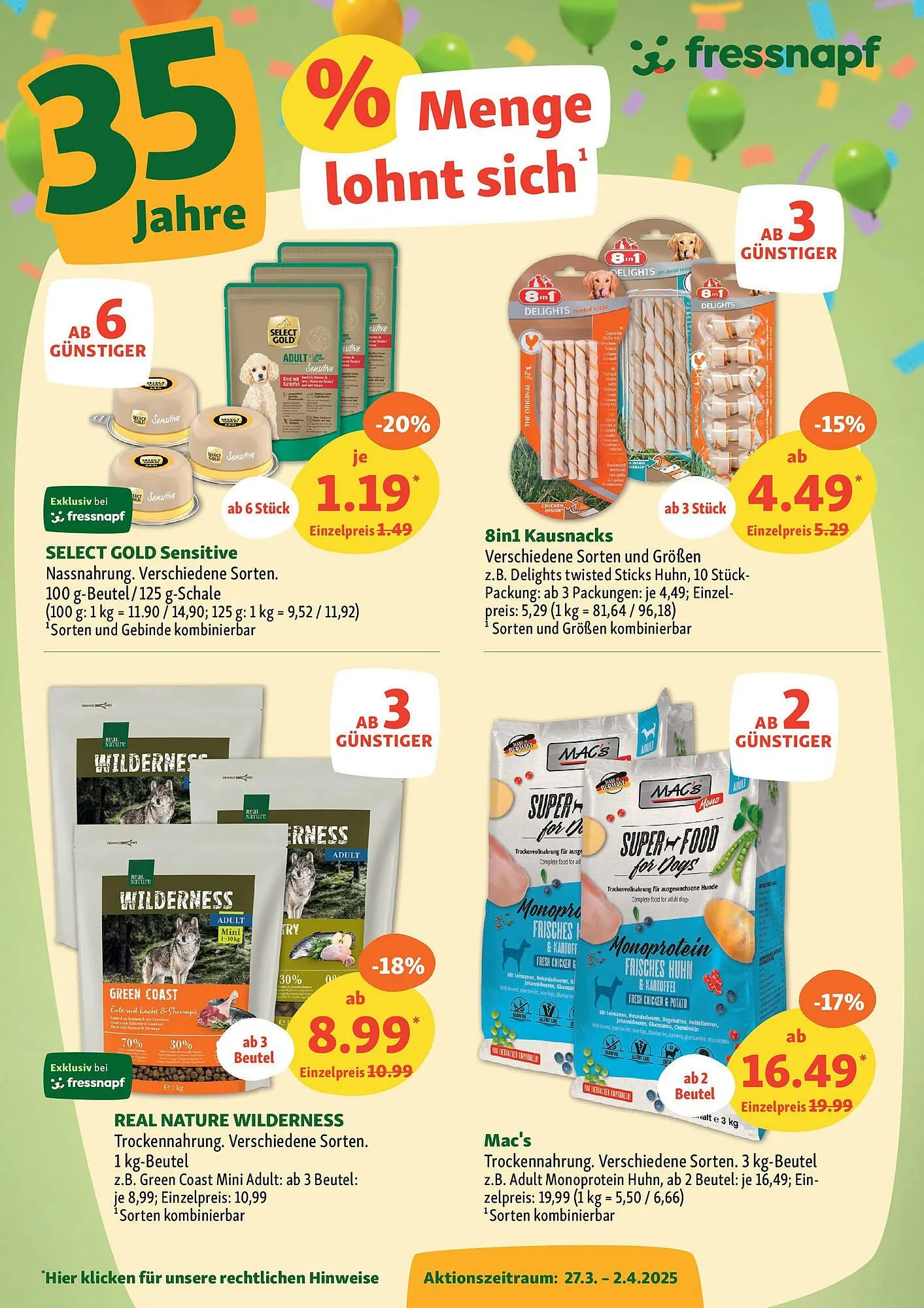 Fressnapf Prospekt von 26. März bis 2. April 2025 - Prospekt seite 7