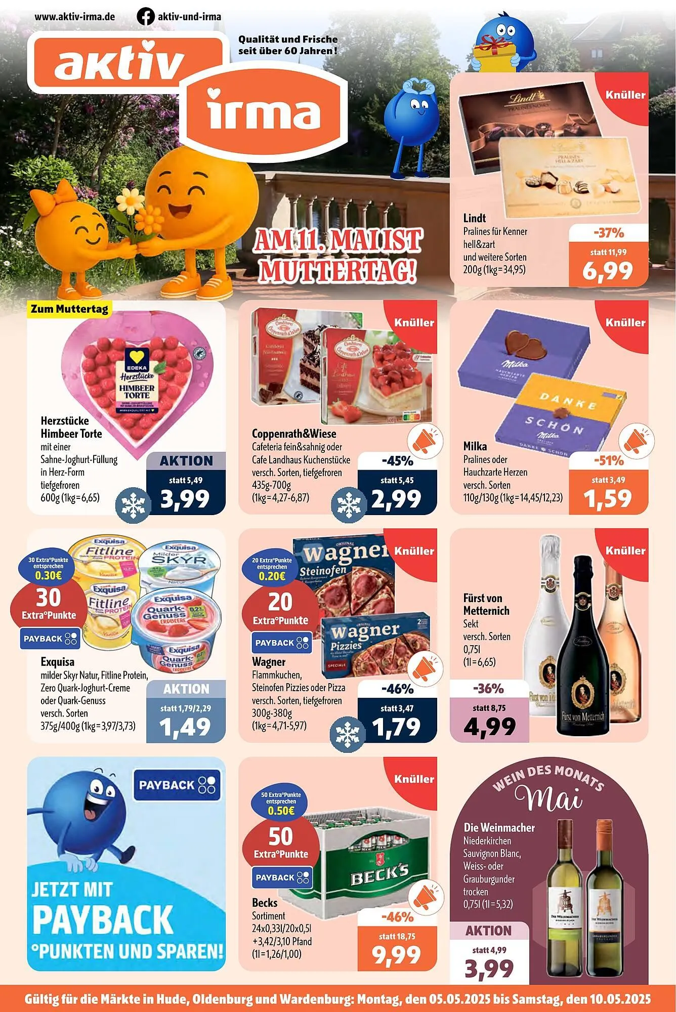Aktiv Irma Prospekt von 5. Mai bis 10. Mai 2025 - Prospekt seite 1
