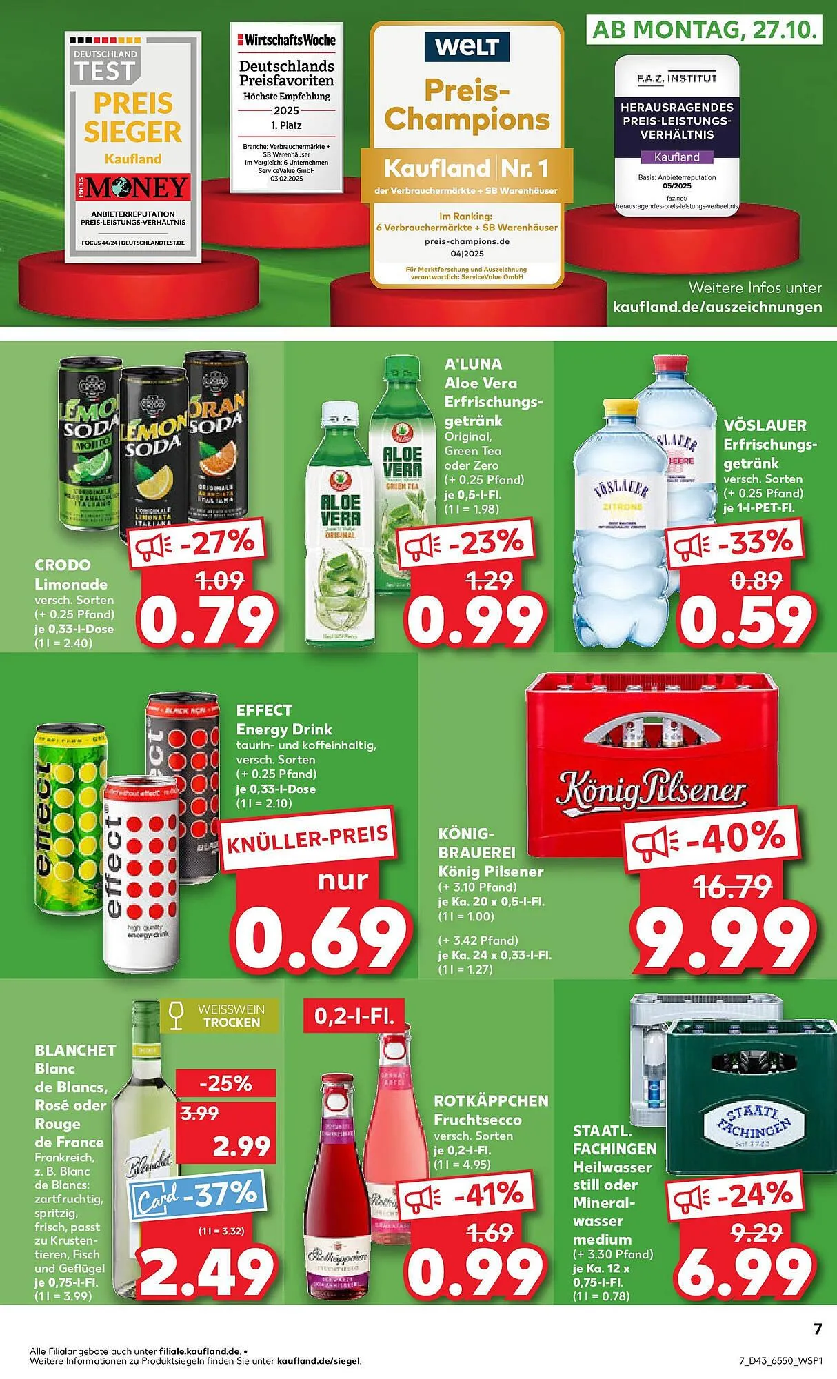 Kaufland Prospekt von 26. Oktober bis 29. Oktober 2025 - Prospekt seite 7
