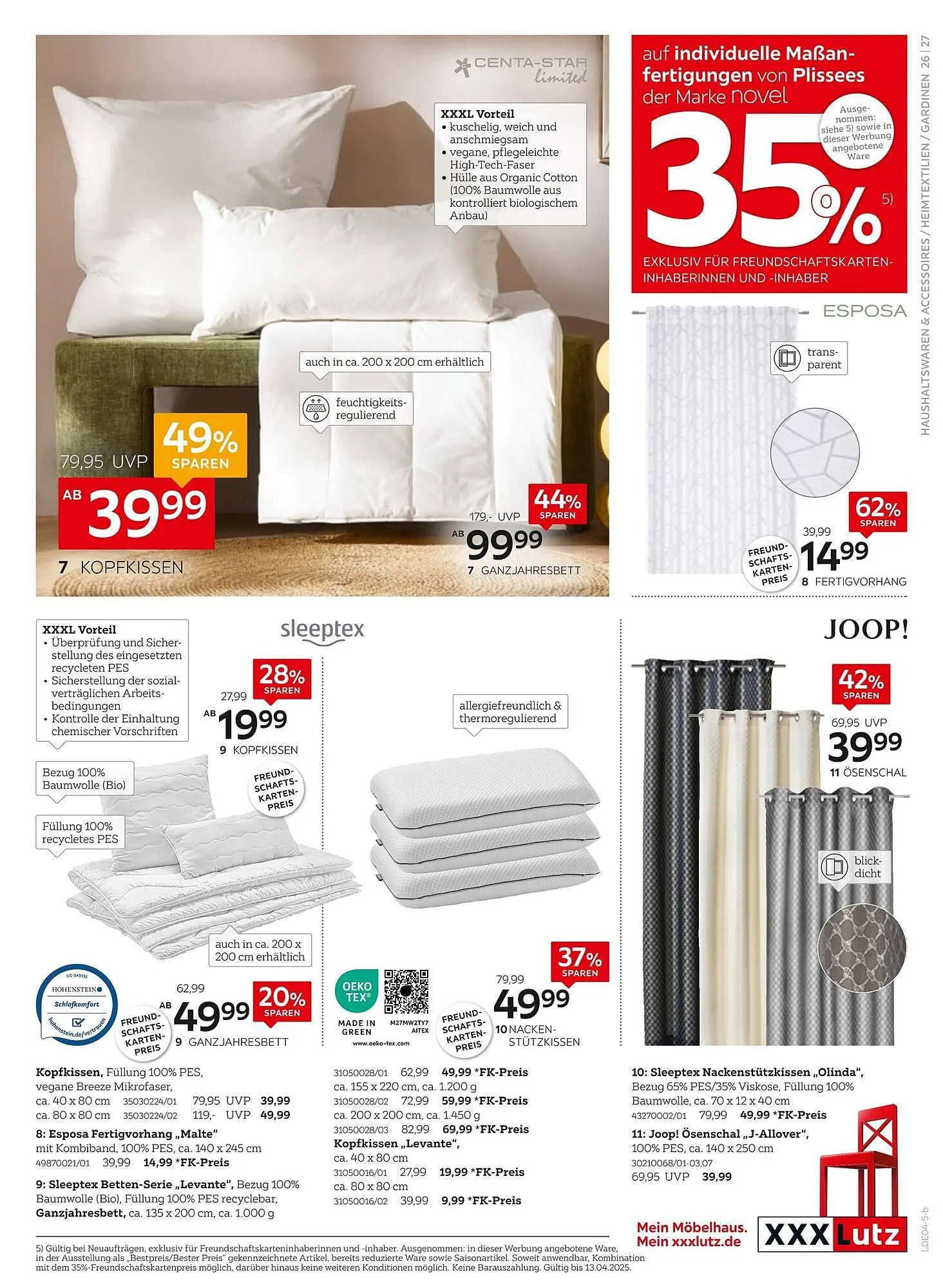 XXXLutz Prospekt von 31. März bis 13. April 2025 - Prospekt seite 37