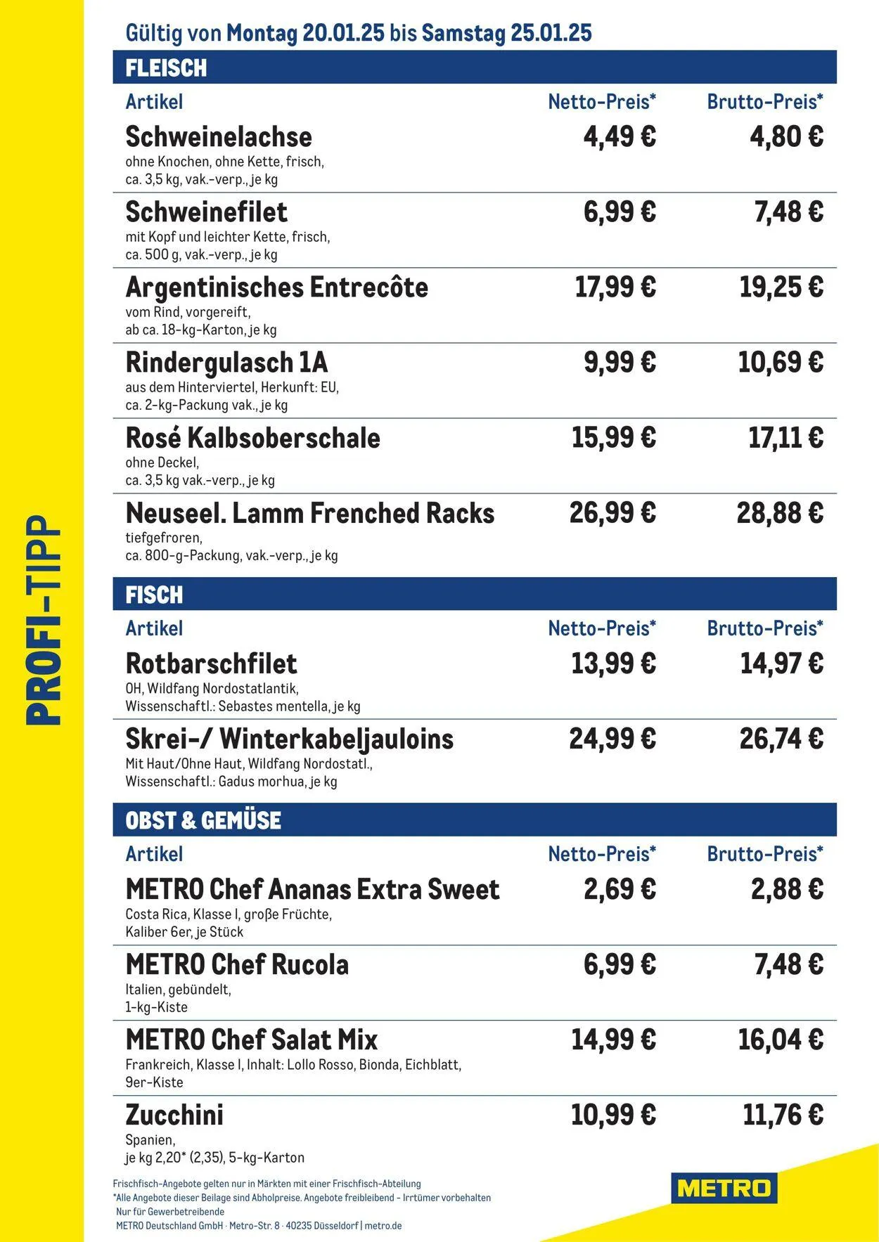Metro Aktueller Prospekt von 23. April bis 7. Mai 2025 - Prospekt seite 1