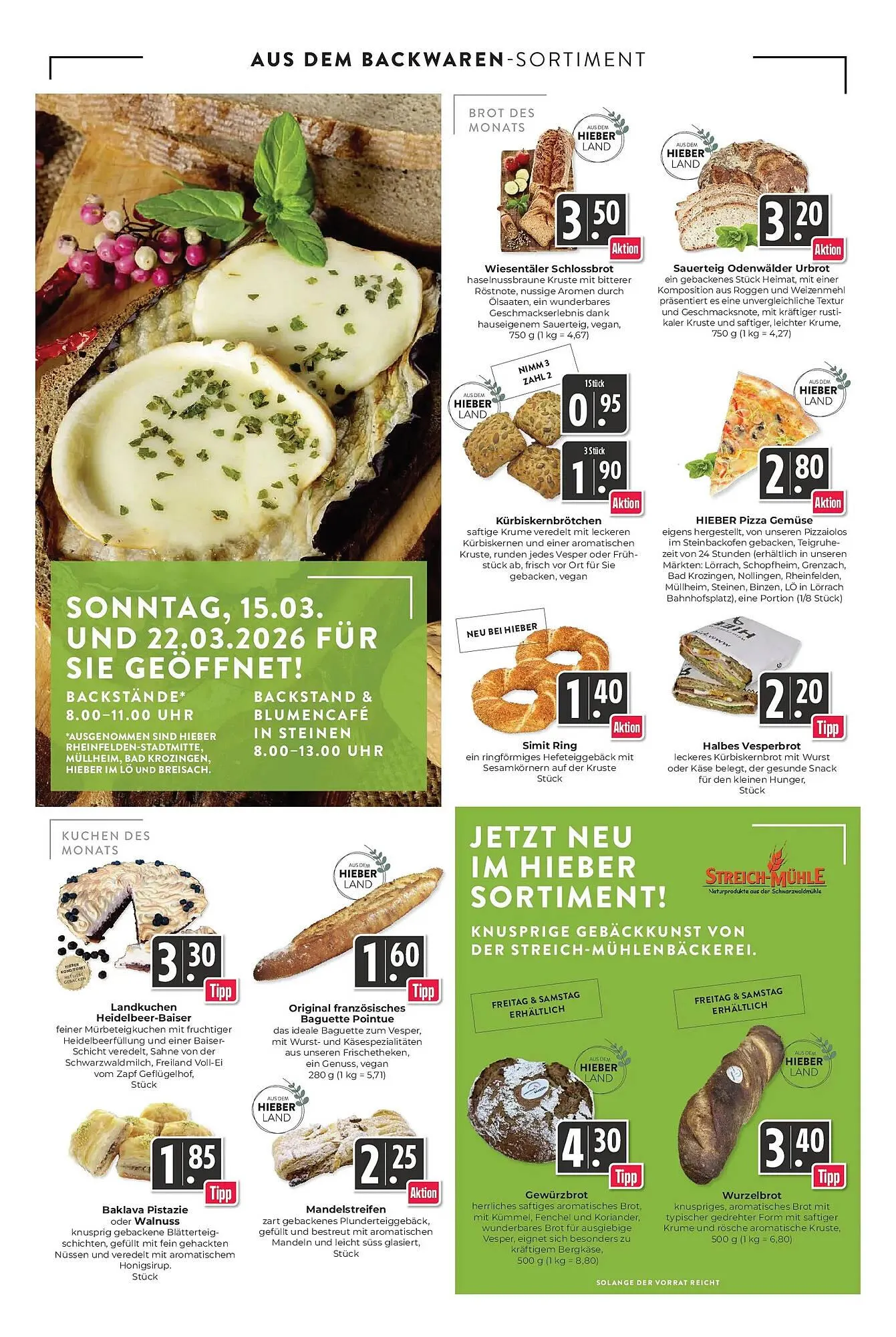 Hieber's Frische Center Prospekt von 15. März bis 21. März 2026 - Prospekt seite 6