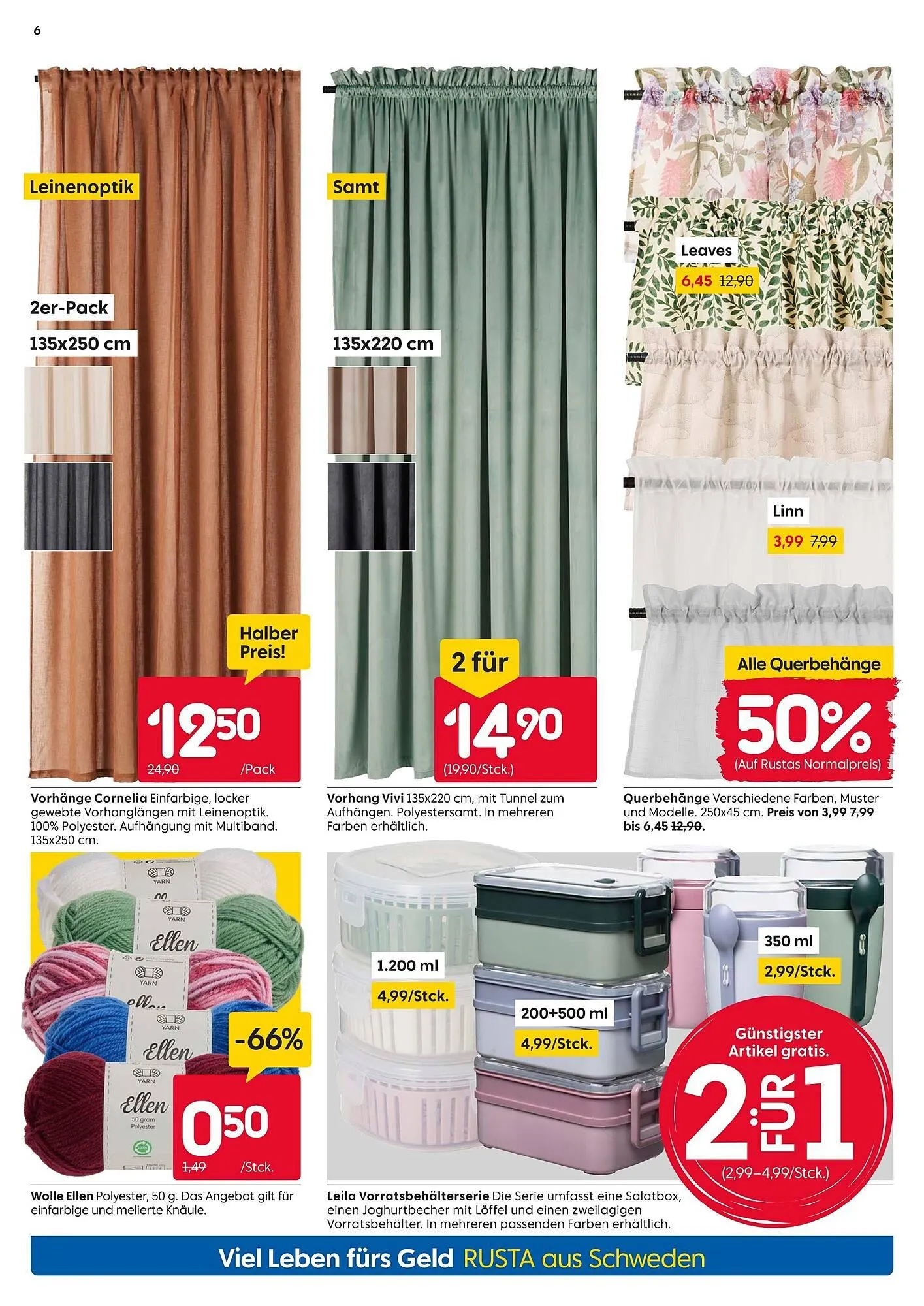 Rusta Prospekt von 4. Oktober bis 11. Oktober 2025 - Prospekt seite 6